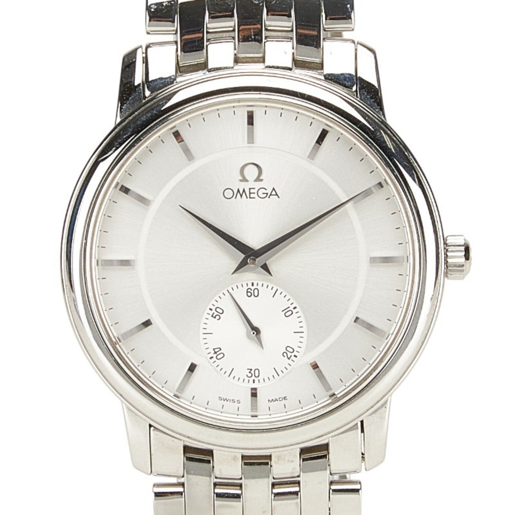 OMEGA De Ville Prestige Watch 4520.31 Manual Winding Silver Dial Stainless Steel Men's