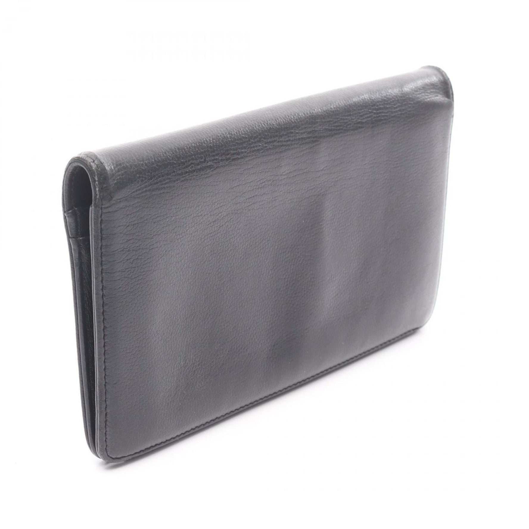 CHANEL Coco Mark Bifold Long Wallet, Calfskin Leather