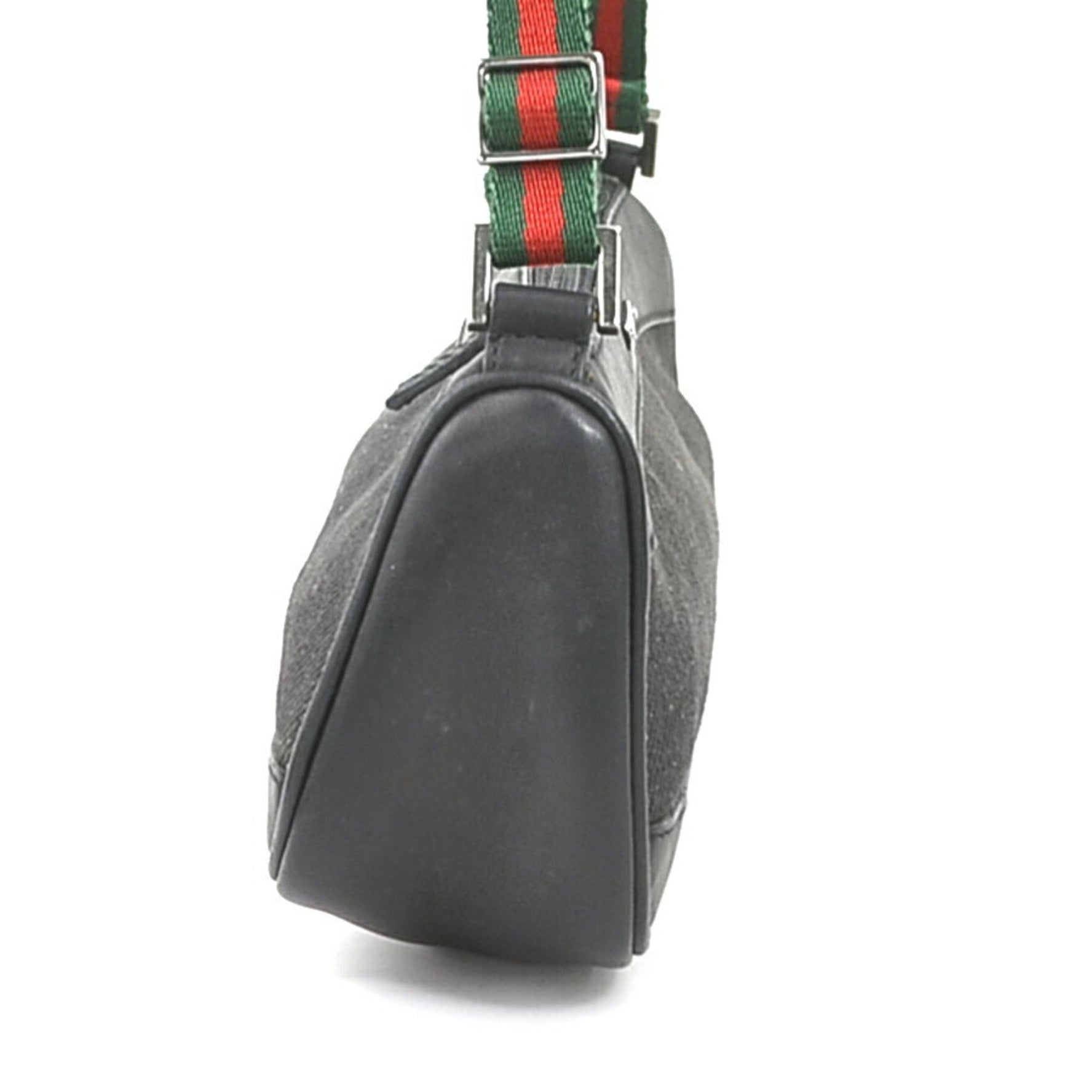 GUCCI Handbag Sherry Line Leather Canvas
