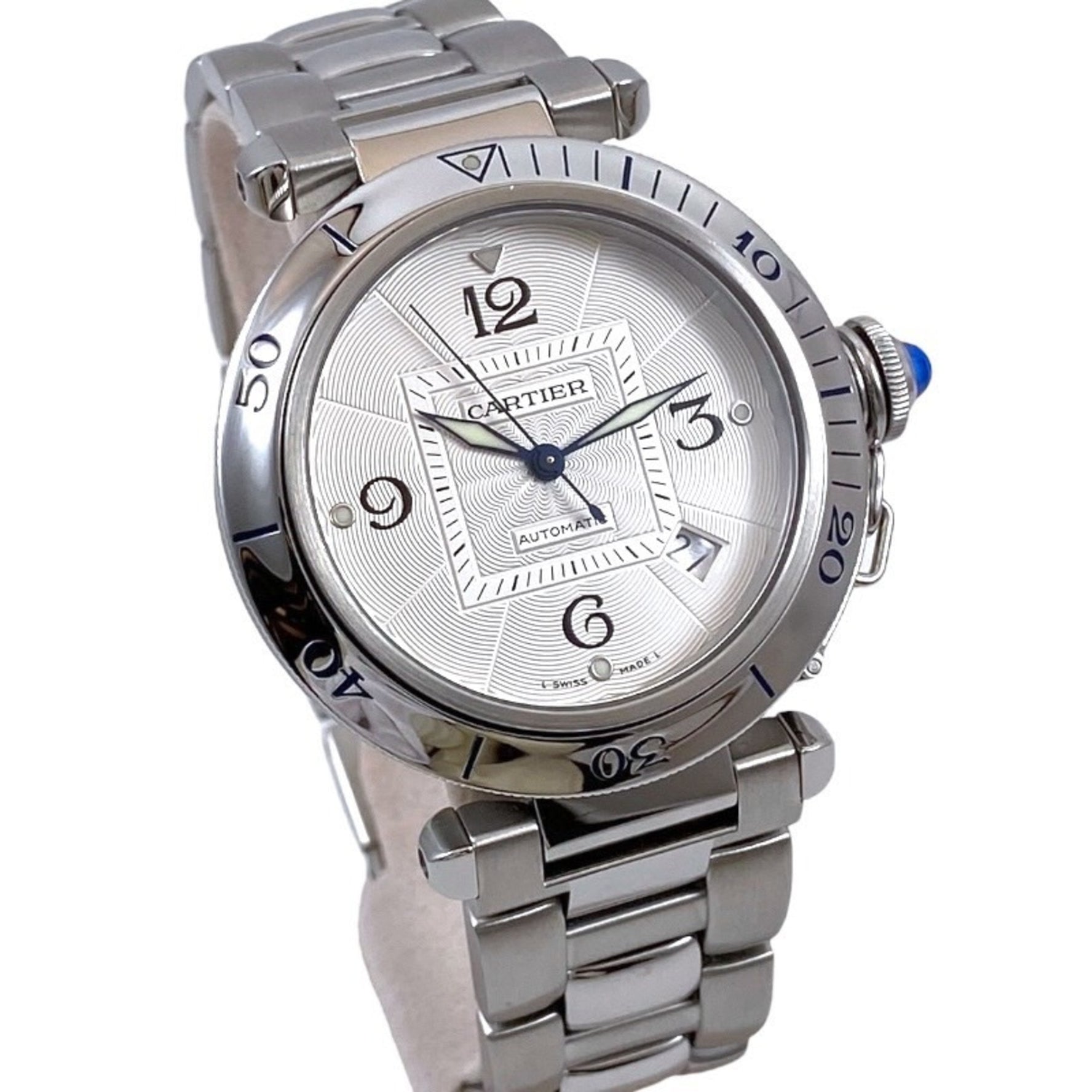 CARTIER Pasha 38 Stainless Steel Automatic Watch