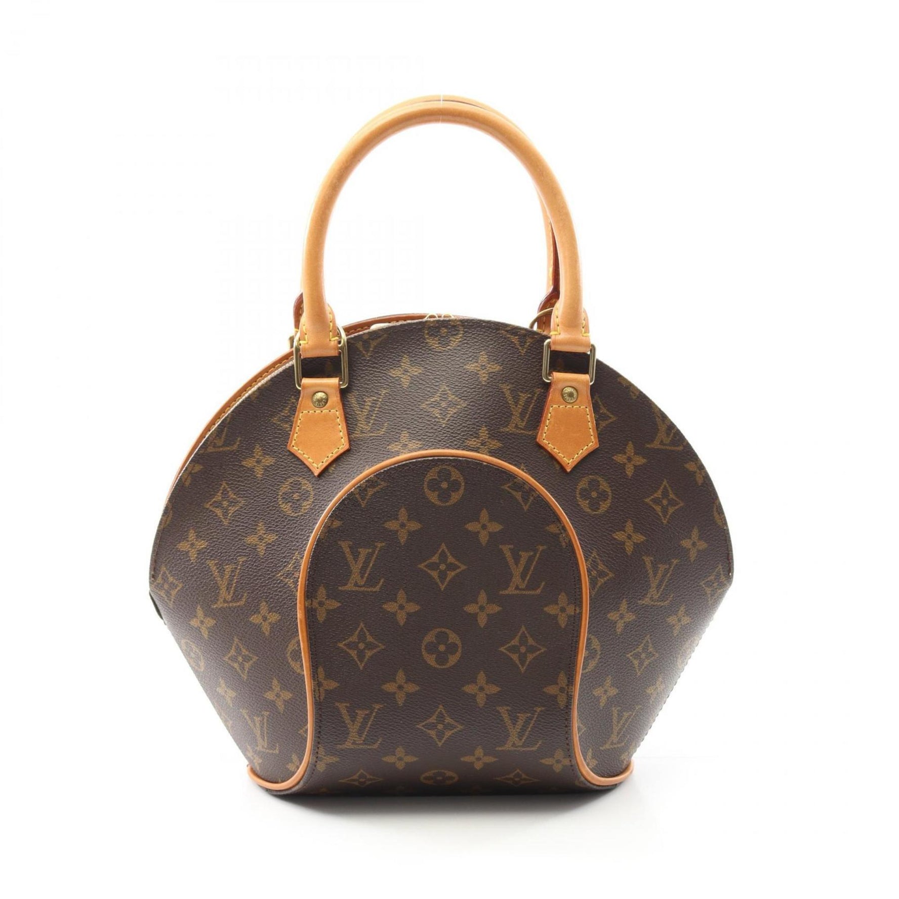 Louis Vuitton Ellipse PM Monogram Handbag Coated Canvas Leather Brown