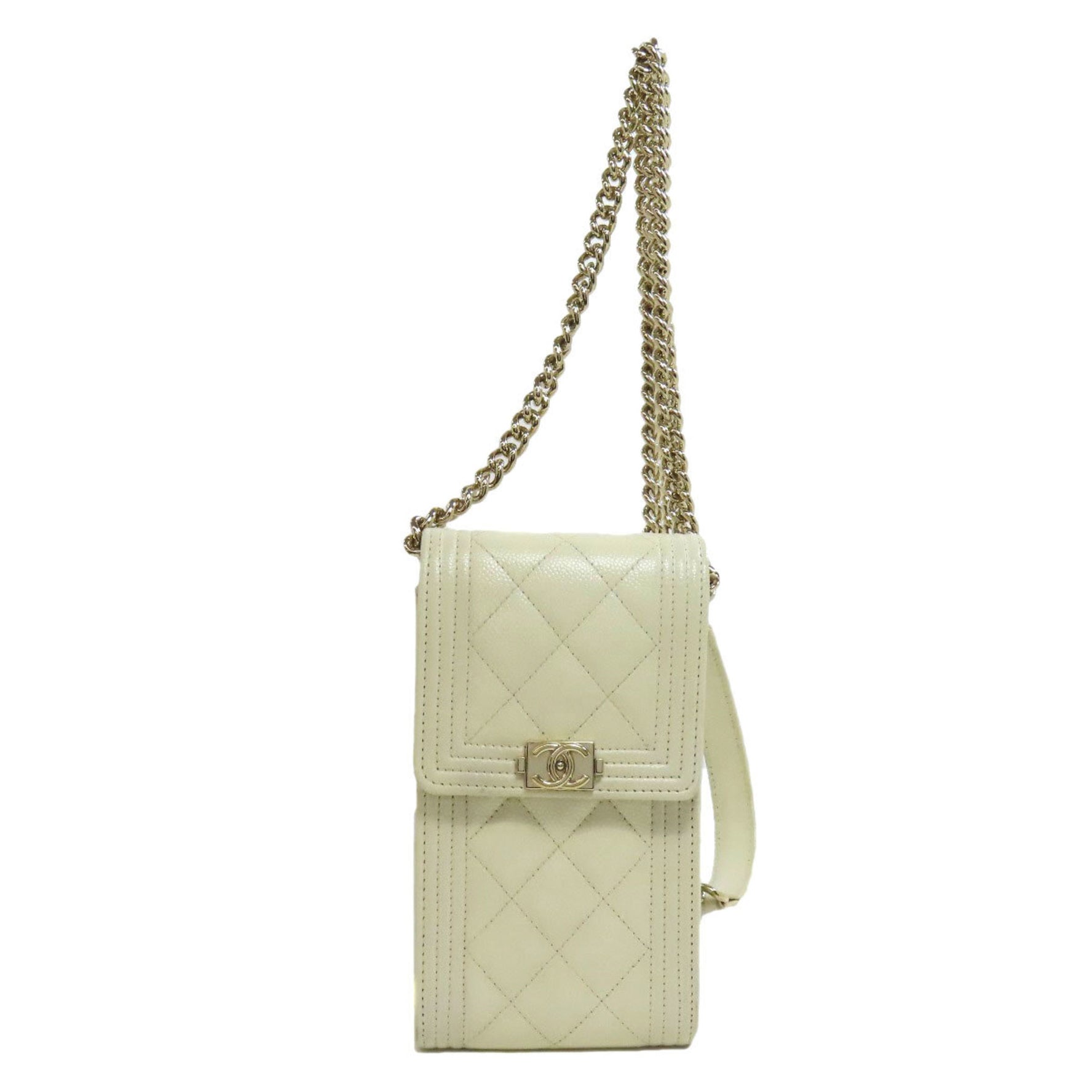 Chanel Boy Smartphone Case Caviar Skin Ladies