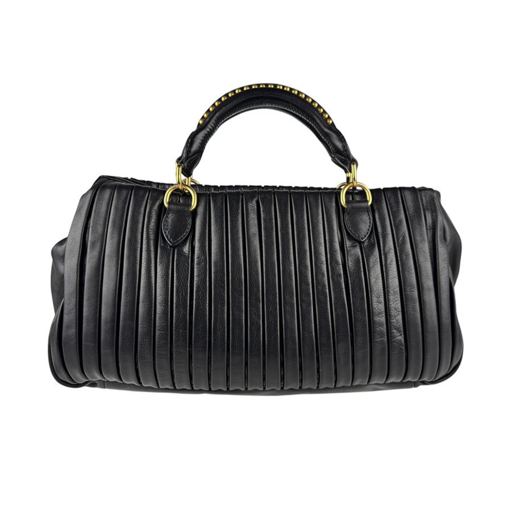 Miu Miu Miu handbag shoulder bag leather gold