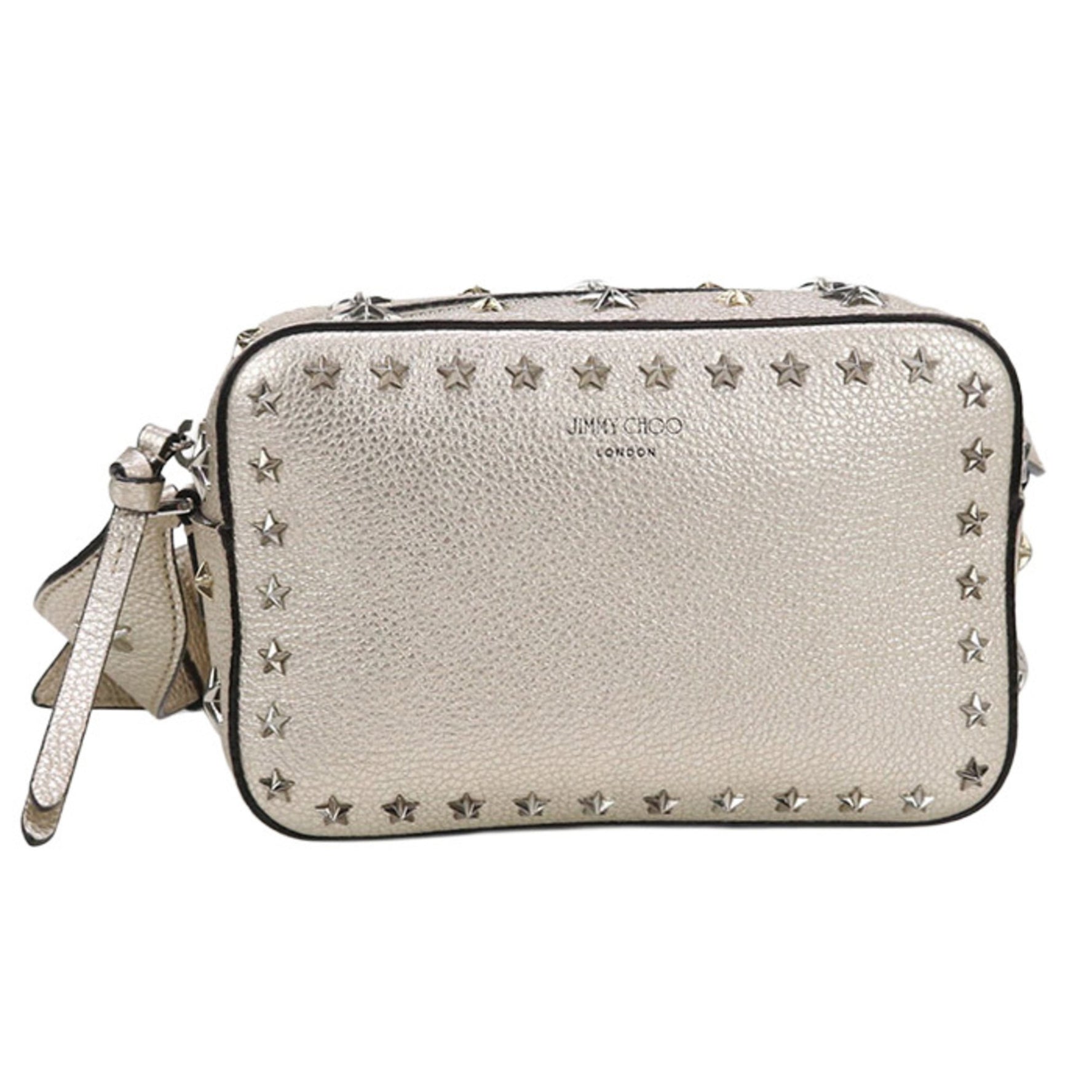 JIMMY CHOO Studded Crossbody Shoulder Bag, Gold