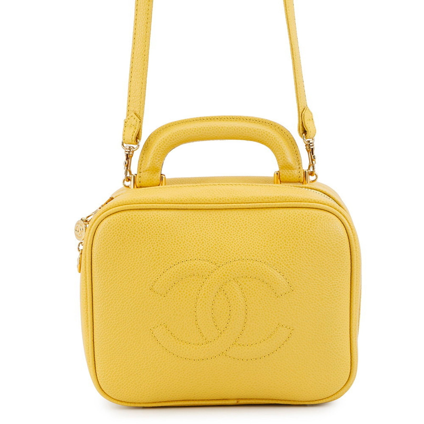 CHANEL Coco Mark Vanity Bag in Caviar Skin