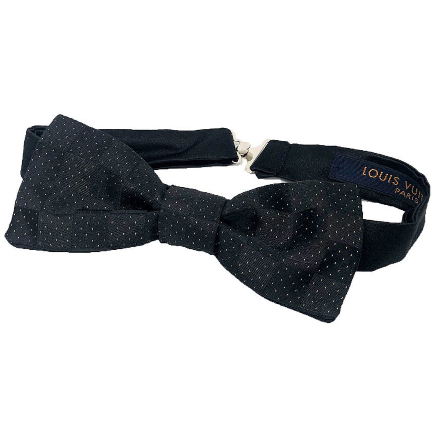 LOUIS VUITTON Bow Tie Damier Dot Silk