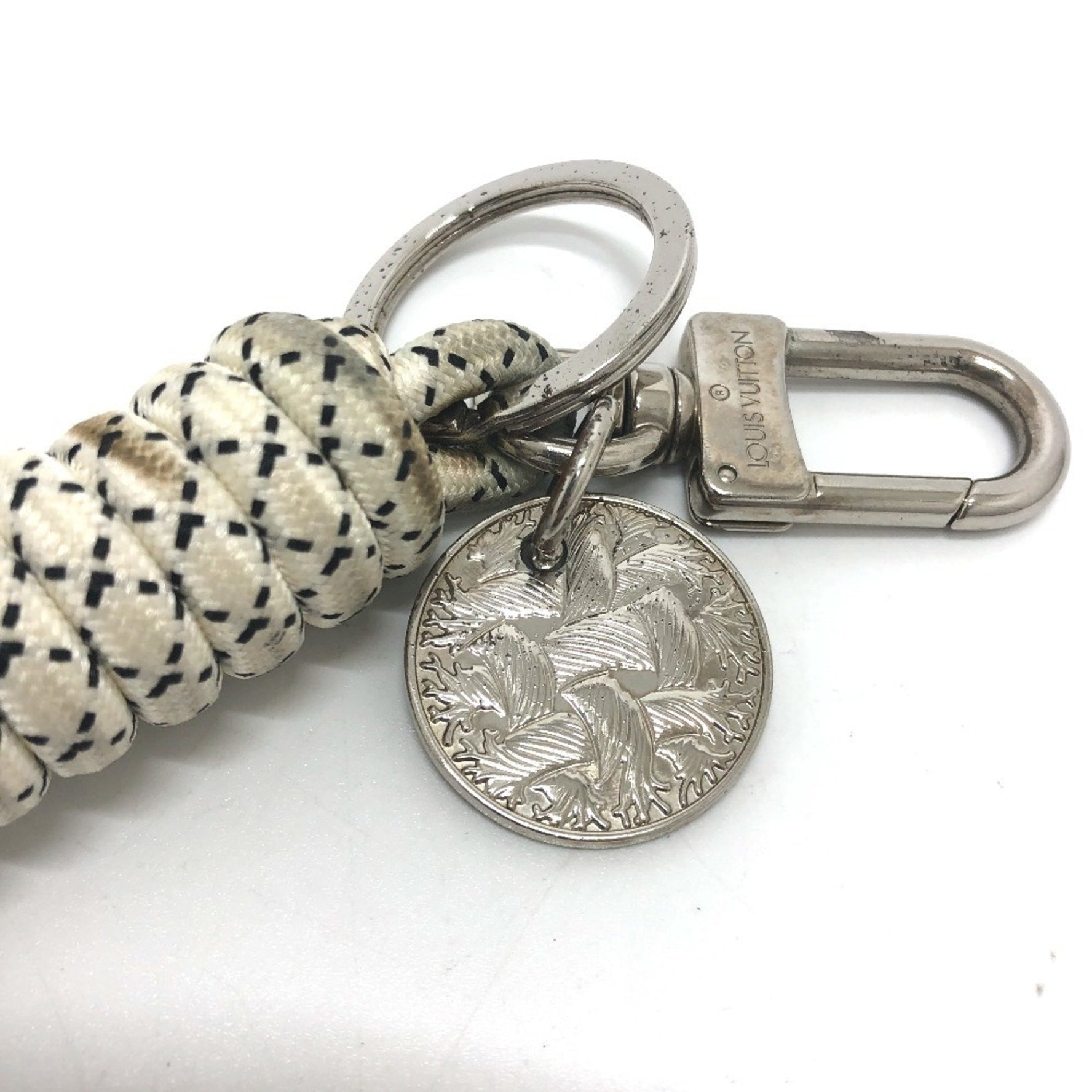 LOUIS VUITTON MP1622 Christopher Nemeth Key Ring/Bag Charm, Metal, Men's, White