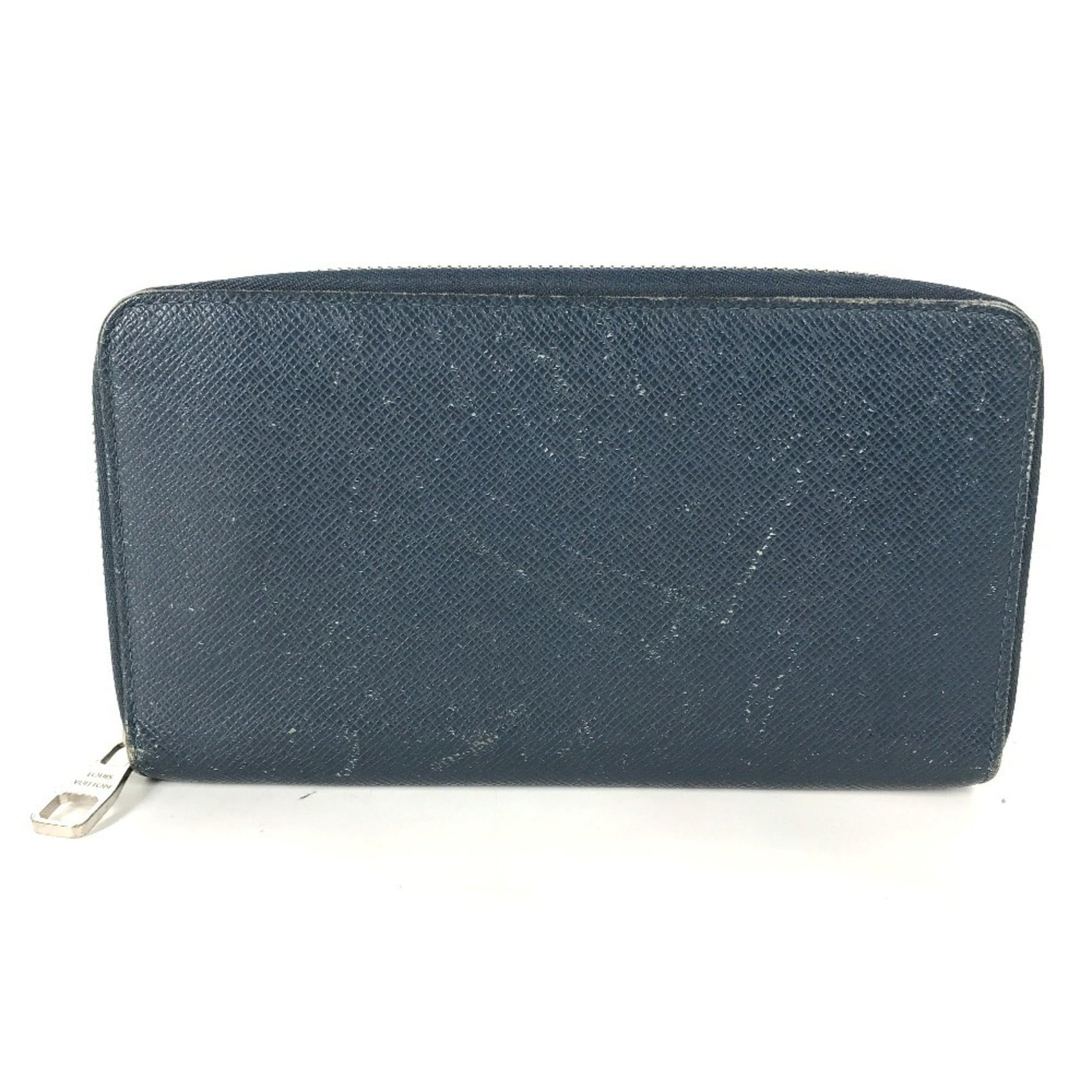 LOUIS VUITTON M30515 Taiga Zippy Organizer Travel Case with Zip-Around Long Wallet in Leather, Men's, Ocean Blue