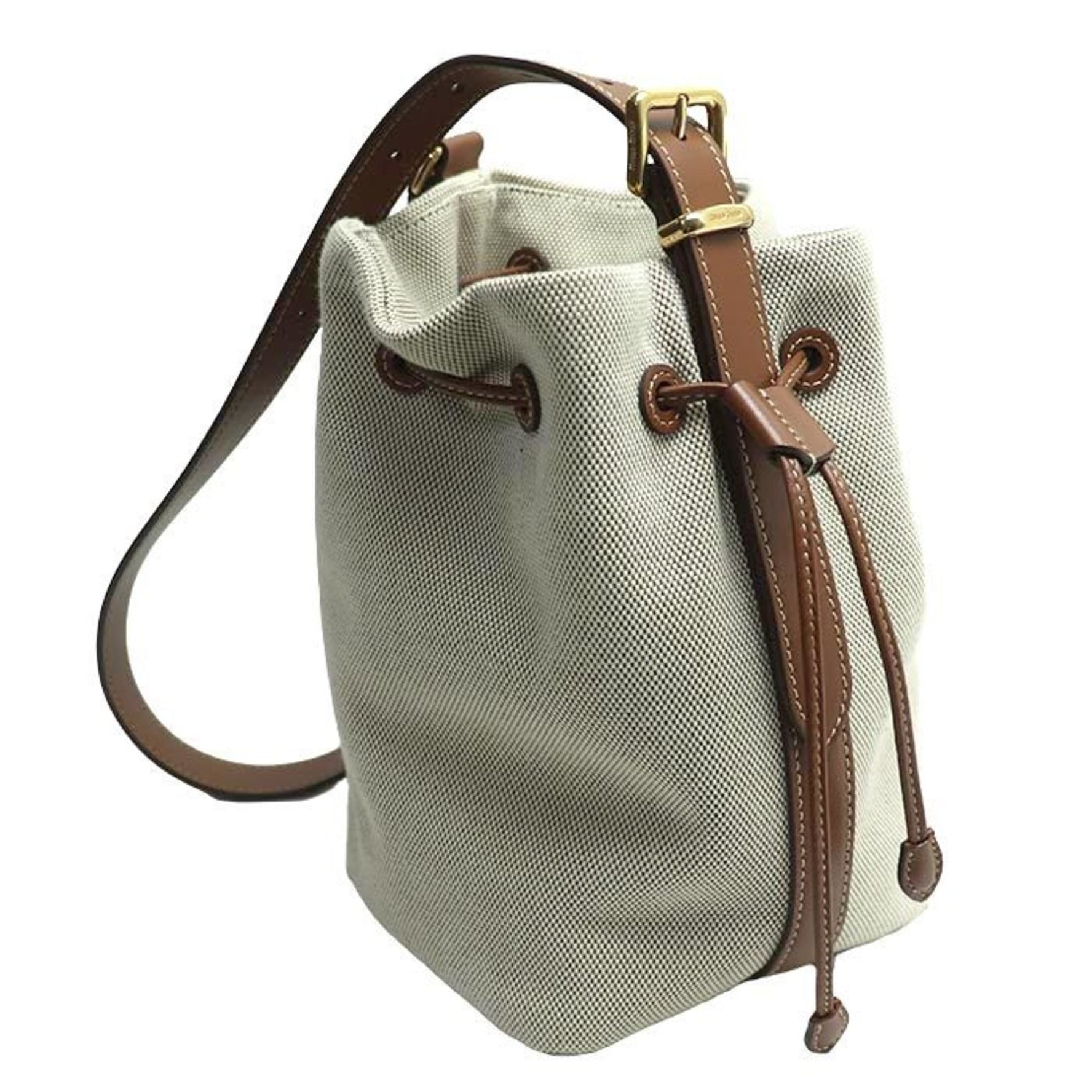 MIUMIU Miu Bucket Bag Shoulder Beige/Brown