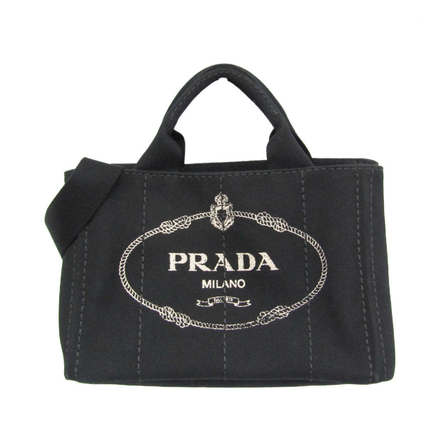 Prada Canapa Canvas Shoulder Bag,Tote Bag