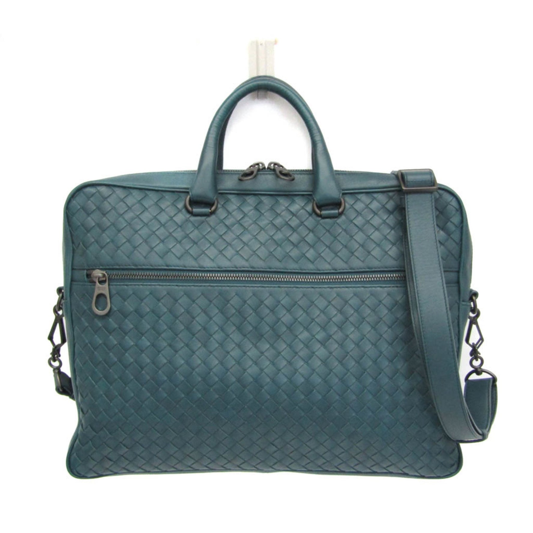 Bottega Veneta Intrecciato Leather Case Dark Green