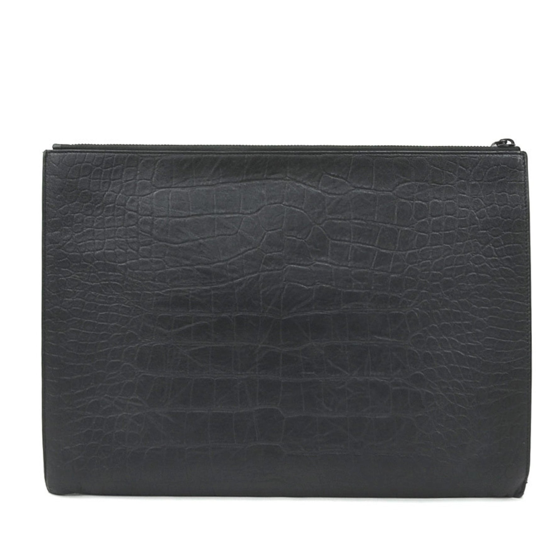 Saint Laurent clutch bag in embossed leather