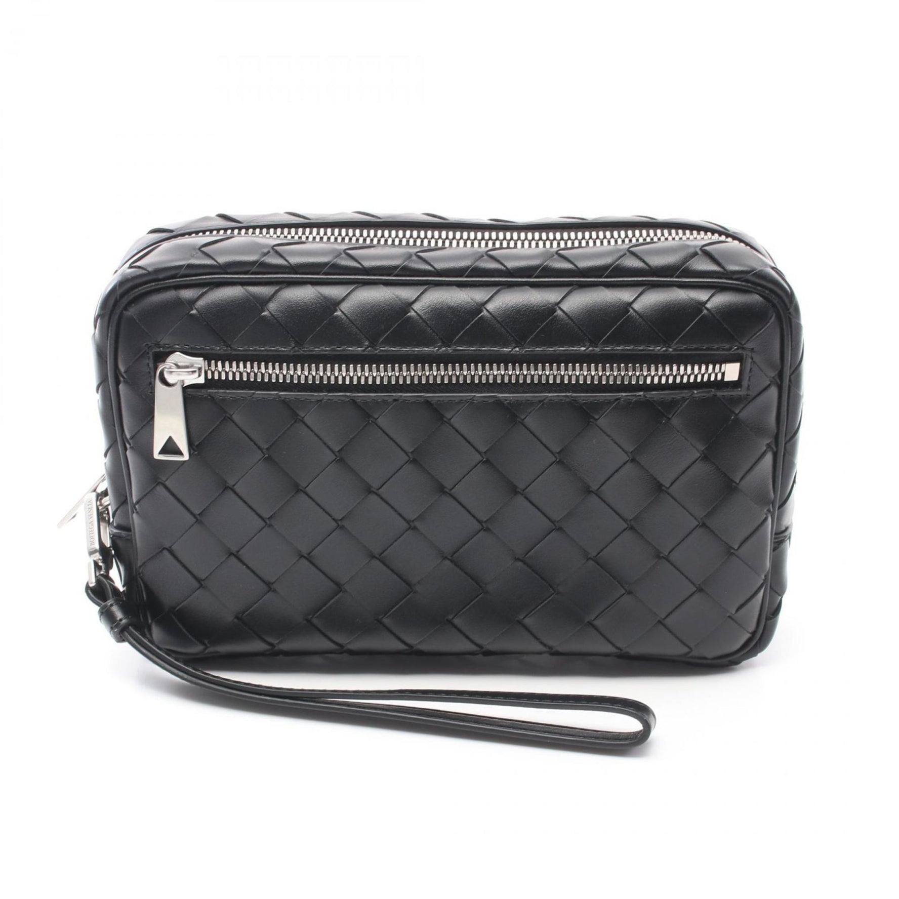 BOTTEGA VENETA Intrecciato Small Wristlet Pouch Second Bag Clutch Leather Men's