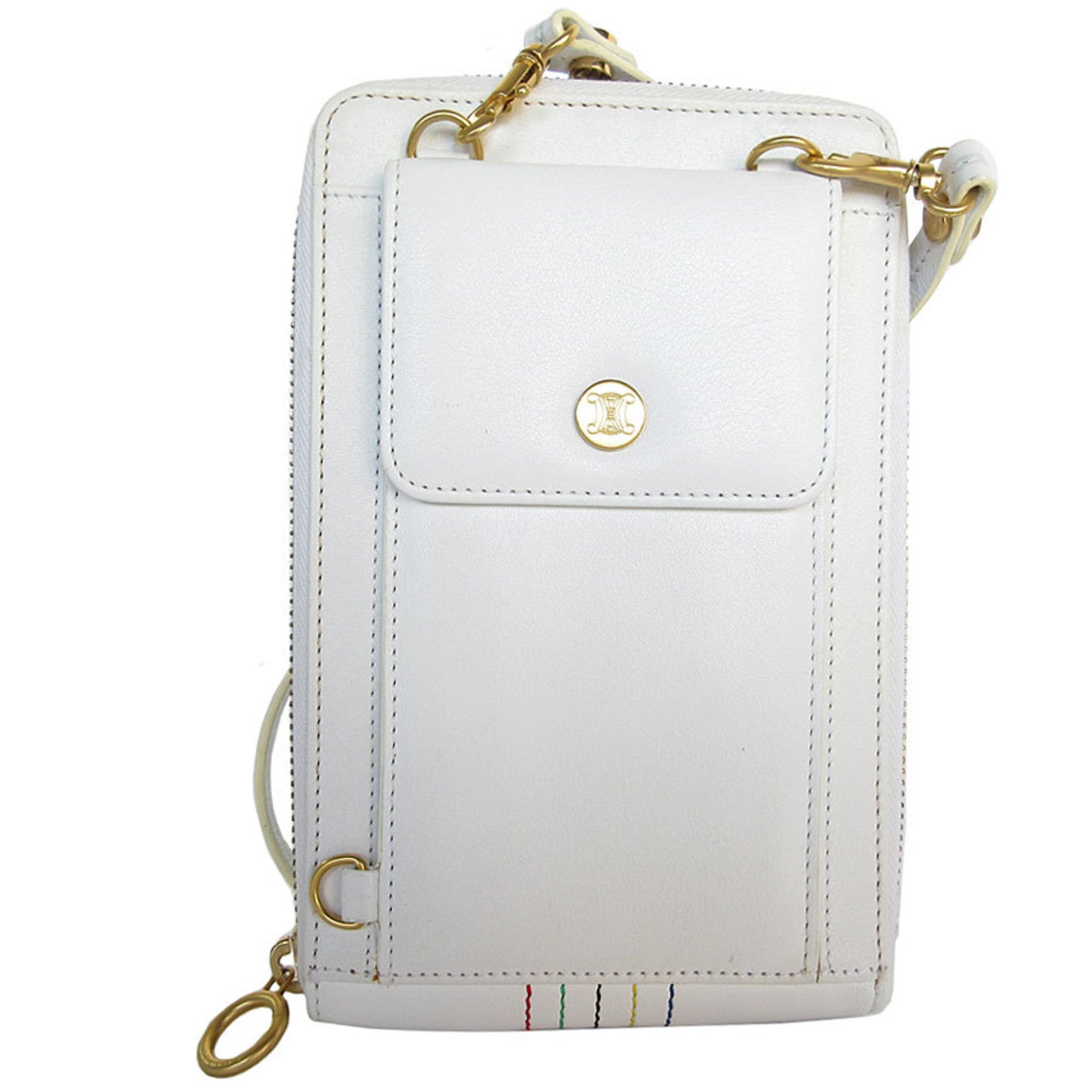 CELINE Pochette 2004 Olympic Limited Edition Leather Gold Men's