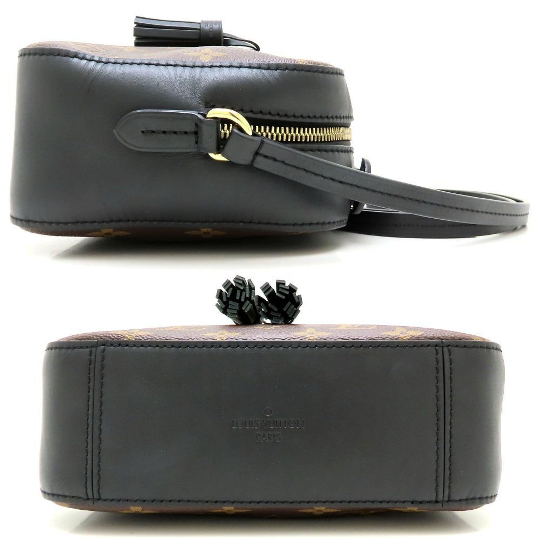 LOUIS VUITTON Monogram Saintonge M43555 Shoulder Bag Brown Noir
