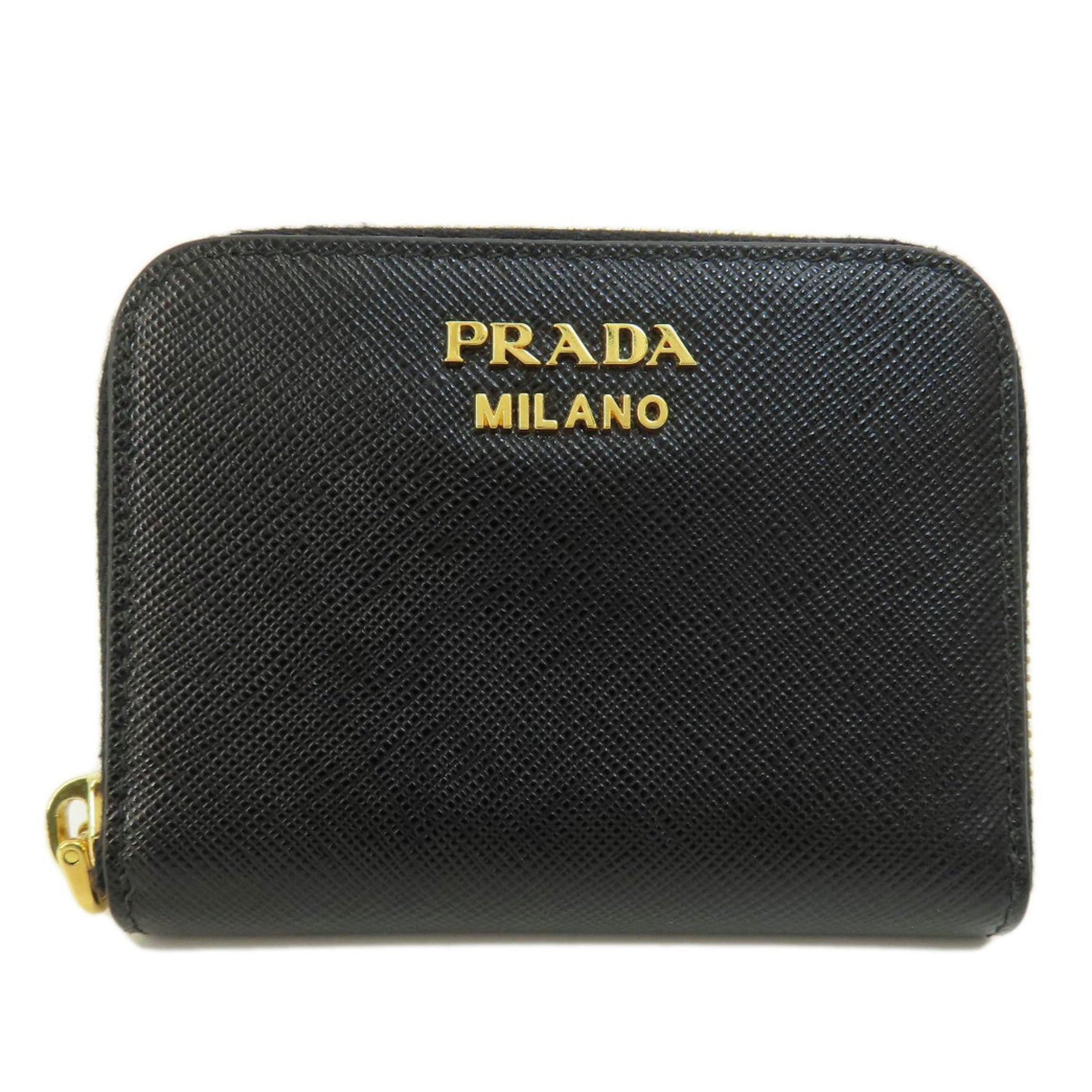 Prada Saffiano metal coin case leather women's PRADA