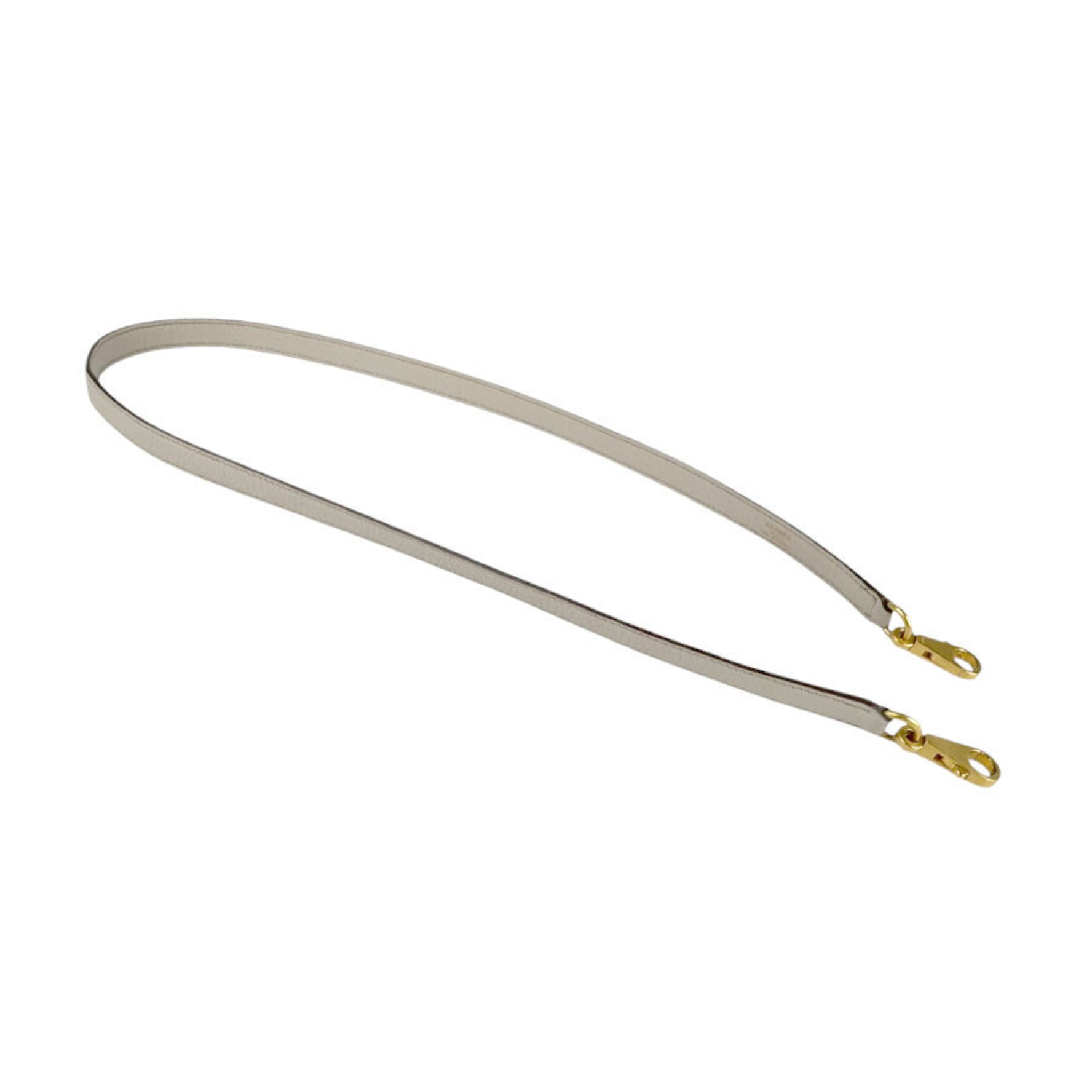 Hermes shoulder strap for Kelly and Bolide in Taurillon Clemence, beige matte gold men women