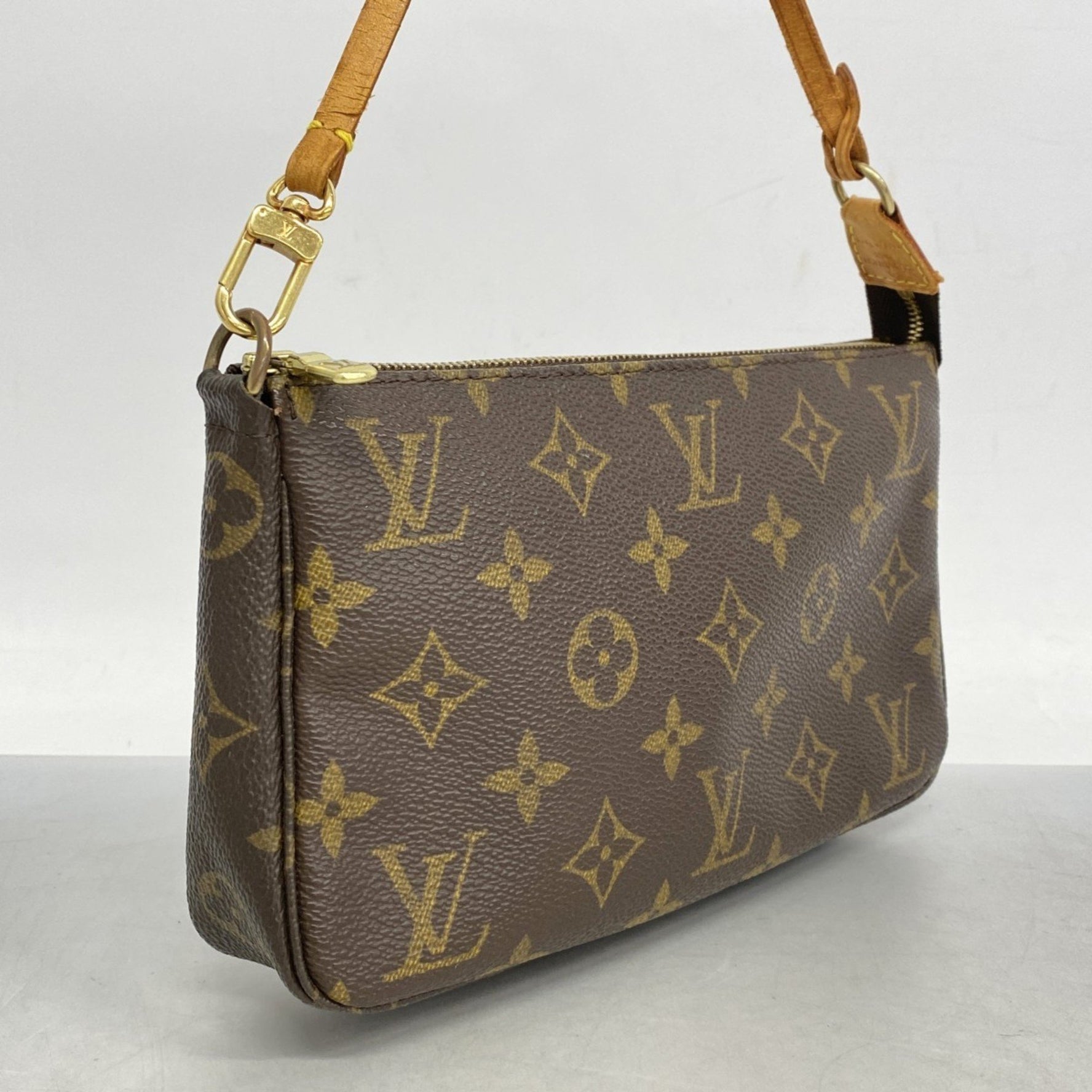 Louis Vuitton Monogram Pochette Accessoires M51980 Brown Women's Pouch