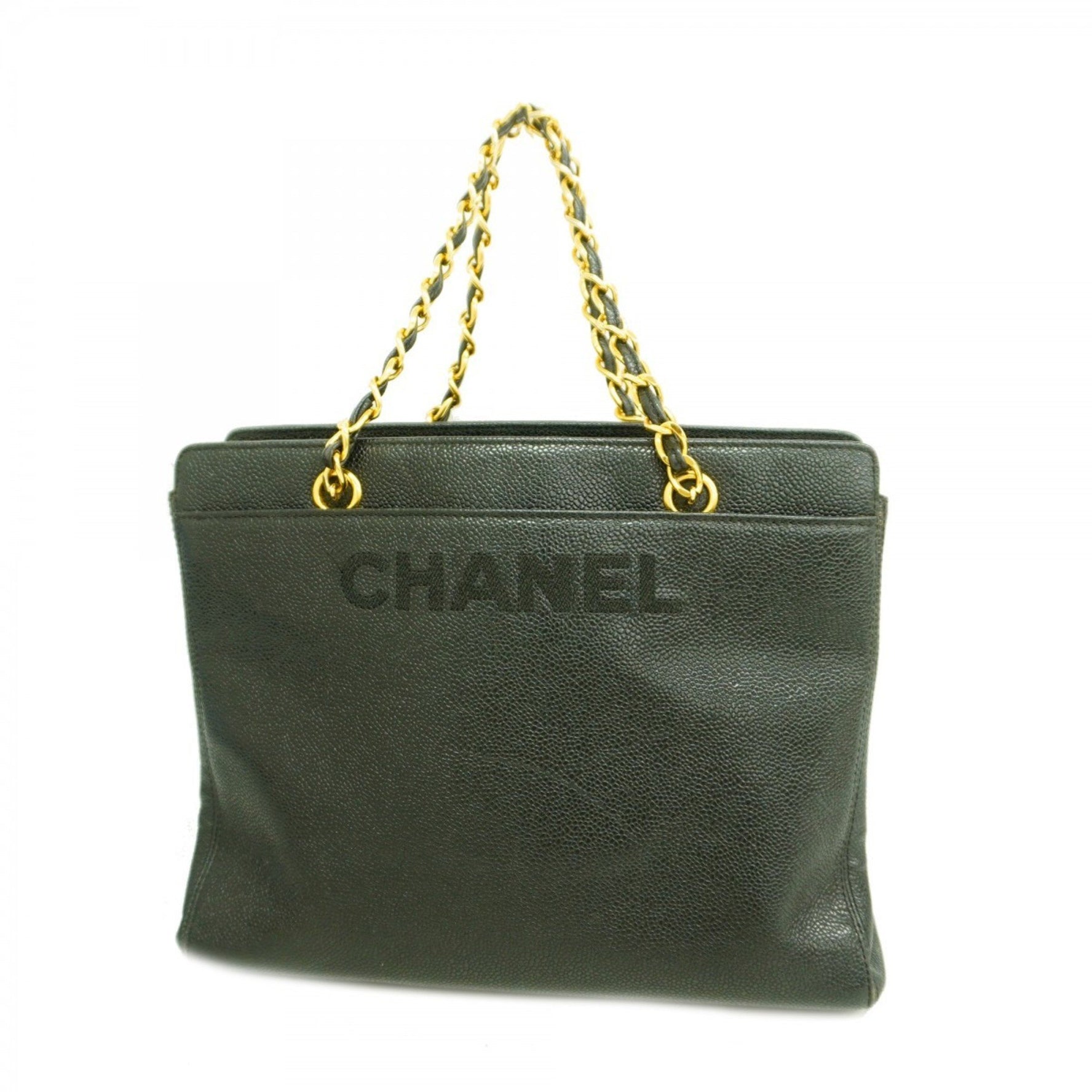 Chanel Caviar Leather Handbag with Chain
