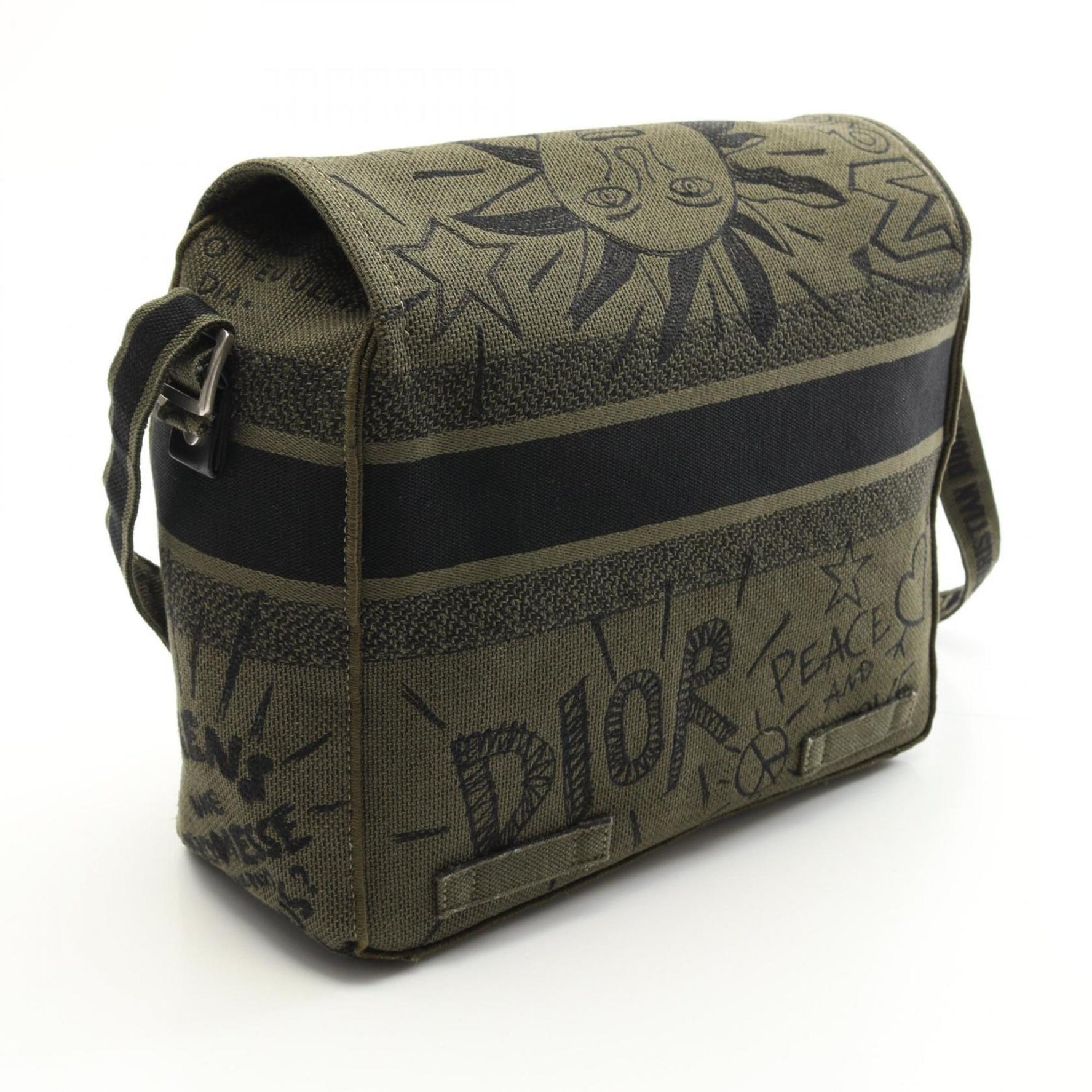 Christian Dior Dior Camp Shoulder Bag, Canvas