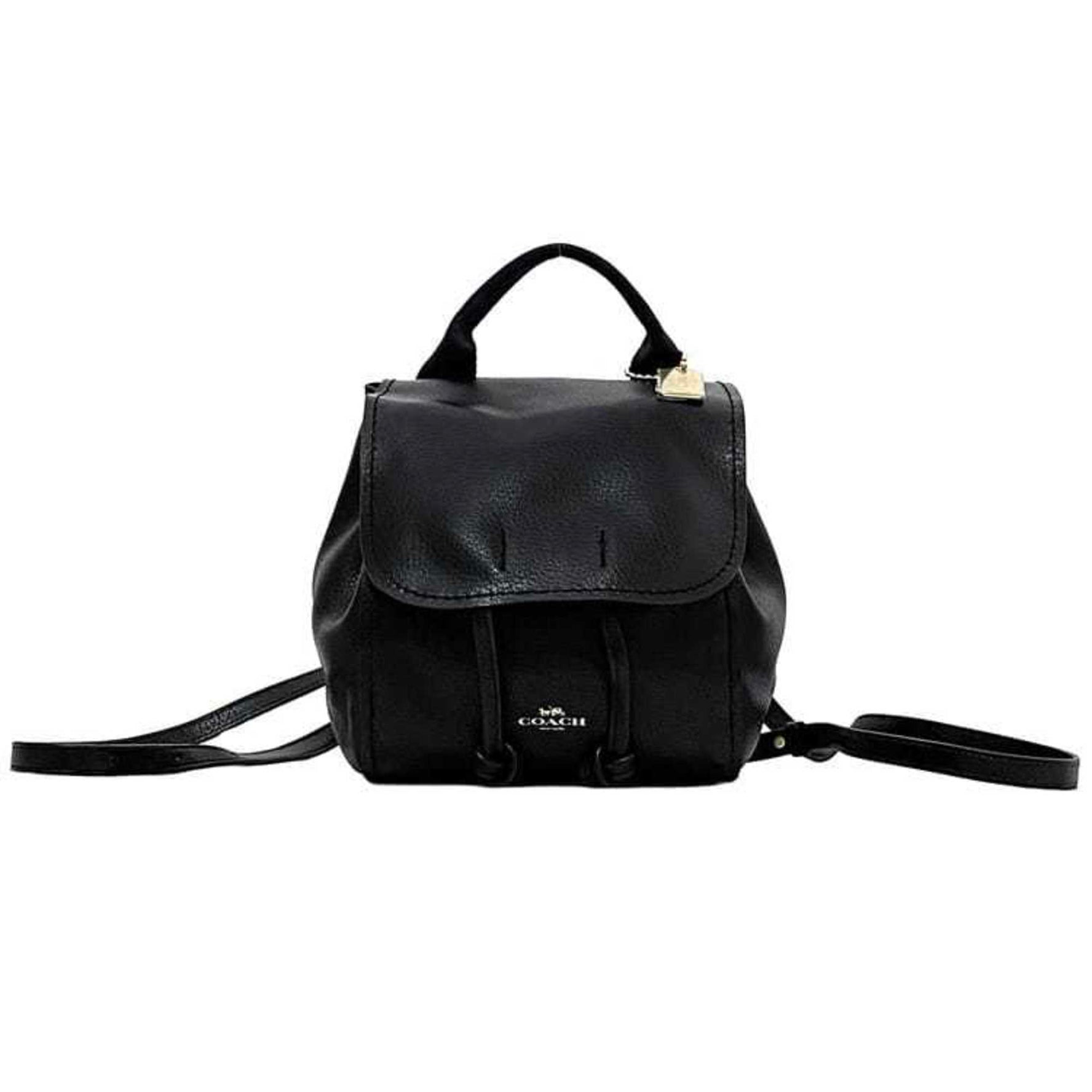 Coach Backpack Leather Flap Mini