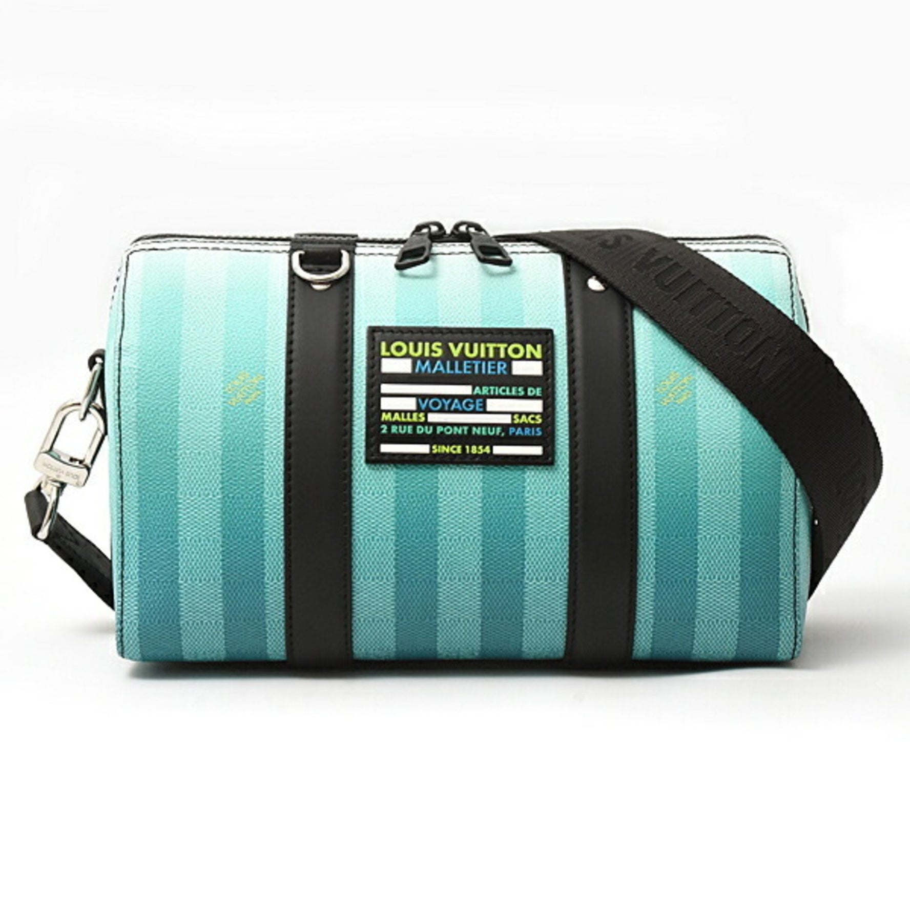 Louis Vuitton Damier Stripe City Keepall Shoulder Bag in