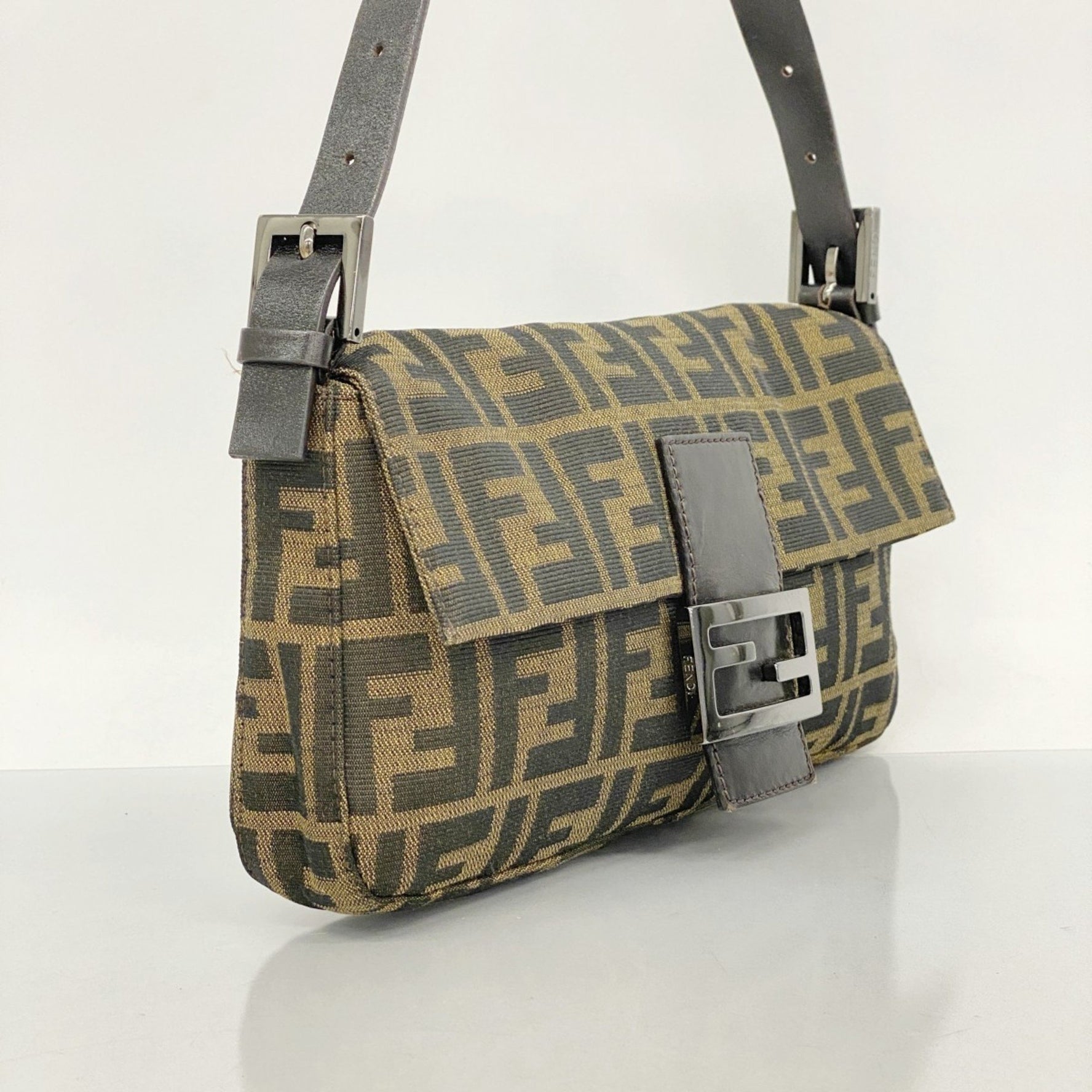 Fendi Zucca Mamma Bucket handbag in nylon canvas