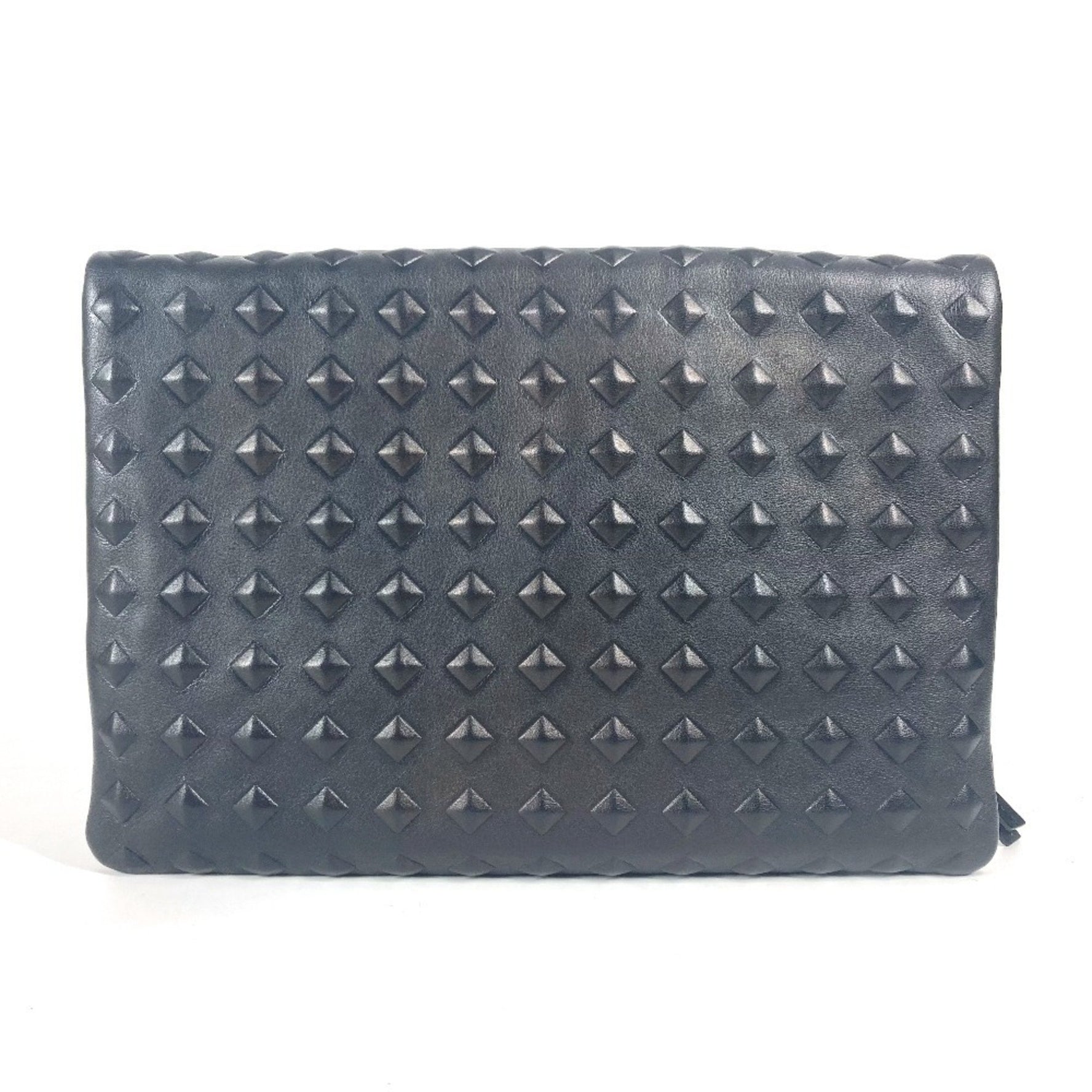 MCM Logo Bag Pouch Second Bi-fold Clutch Leather Men's