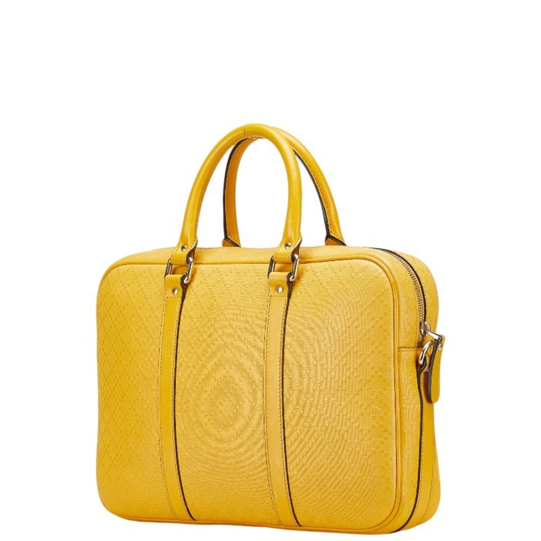 Gucci Diamante Business Bag/Shoulder Bag, 2-Way, 344357, Yellow Leather, Women's, GUCCI