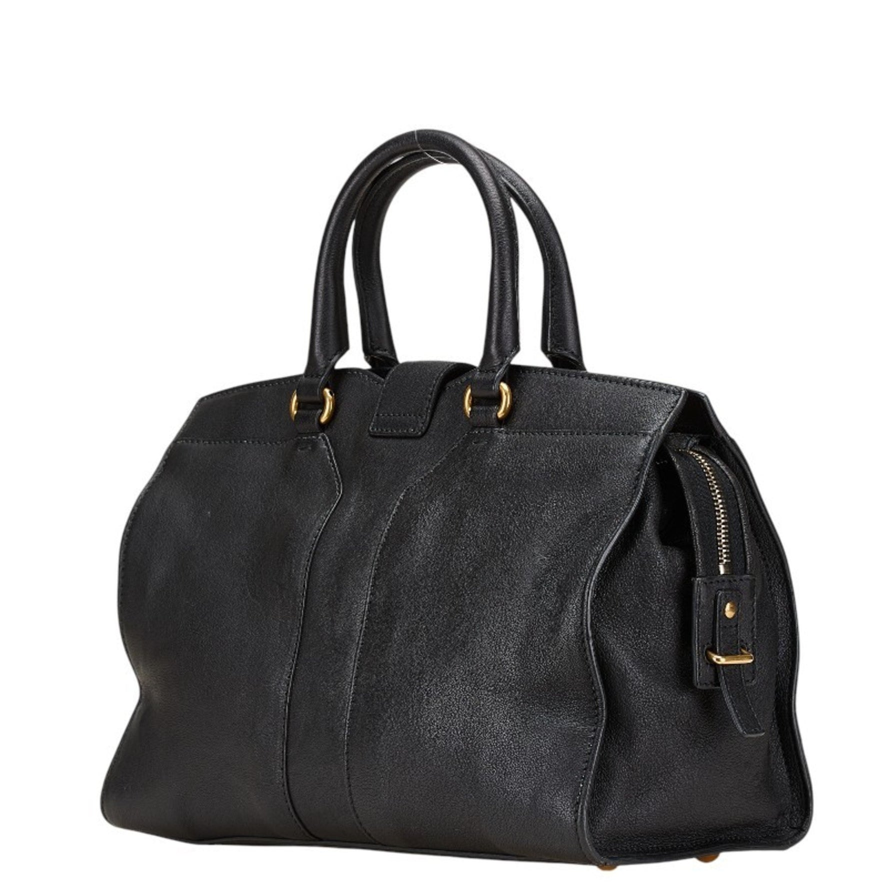 Saint Laurent Cabas Chic Mini Handbag Black Leather Women's SAINT LAURENT