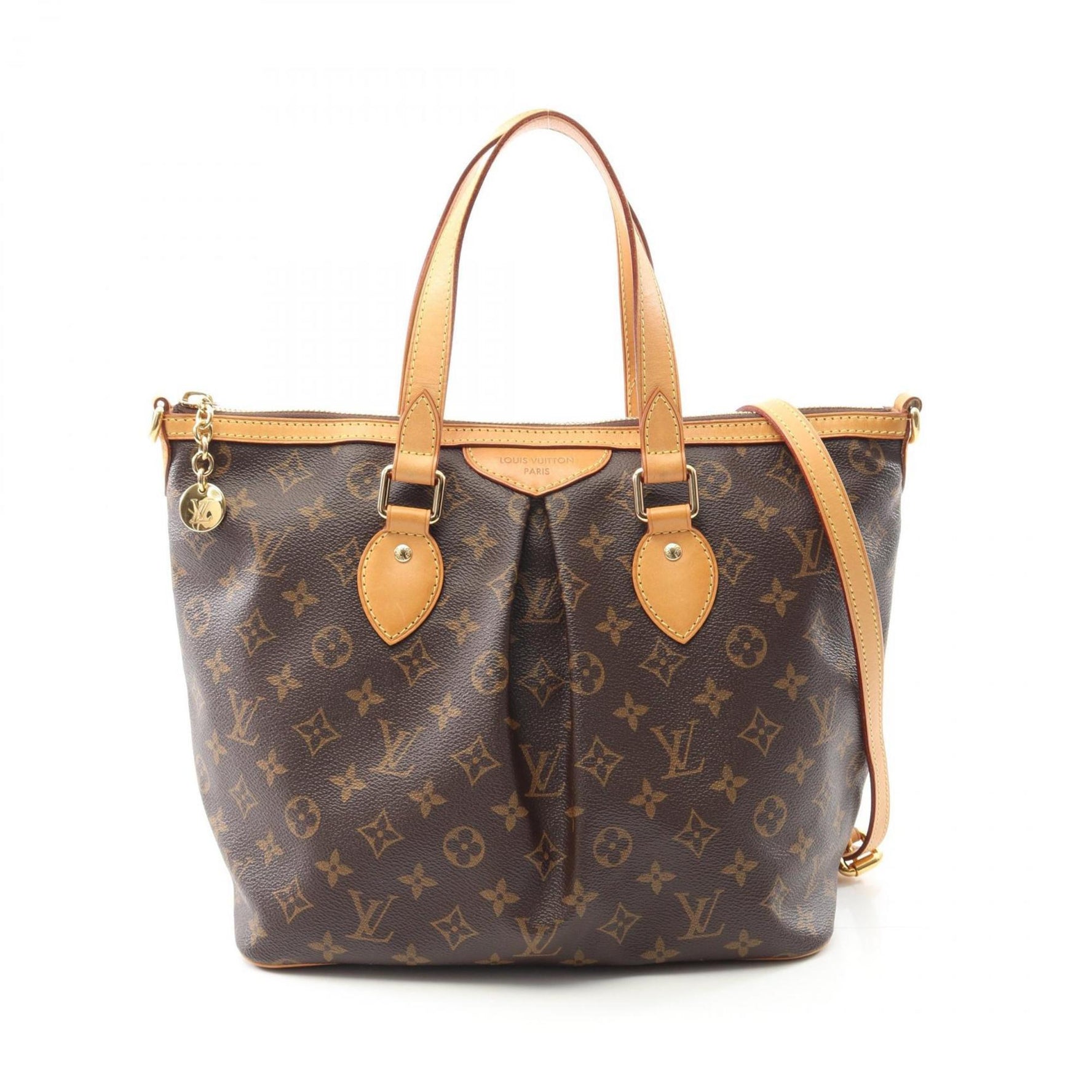 Louis Vuitton Palermo PM Monogram Handbag Coated Canvas Leather