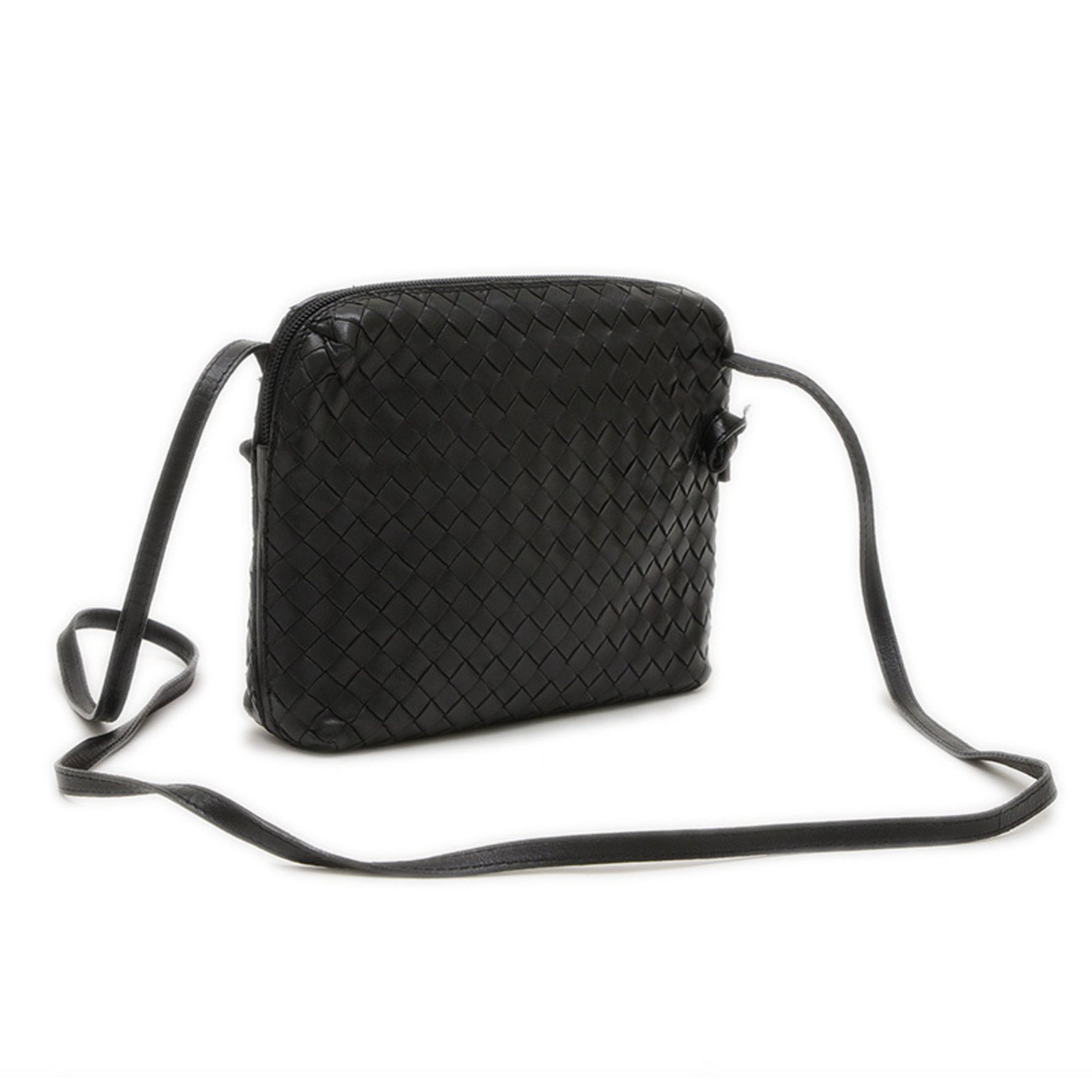Bottega Veneta Nodini Intrecciato Shoulder Bag Leather Vintage BP