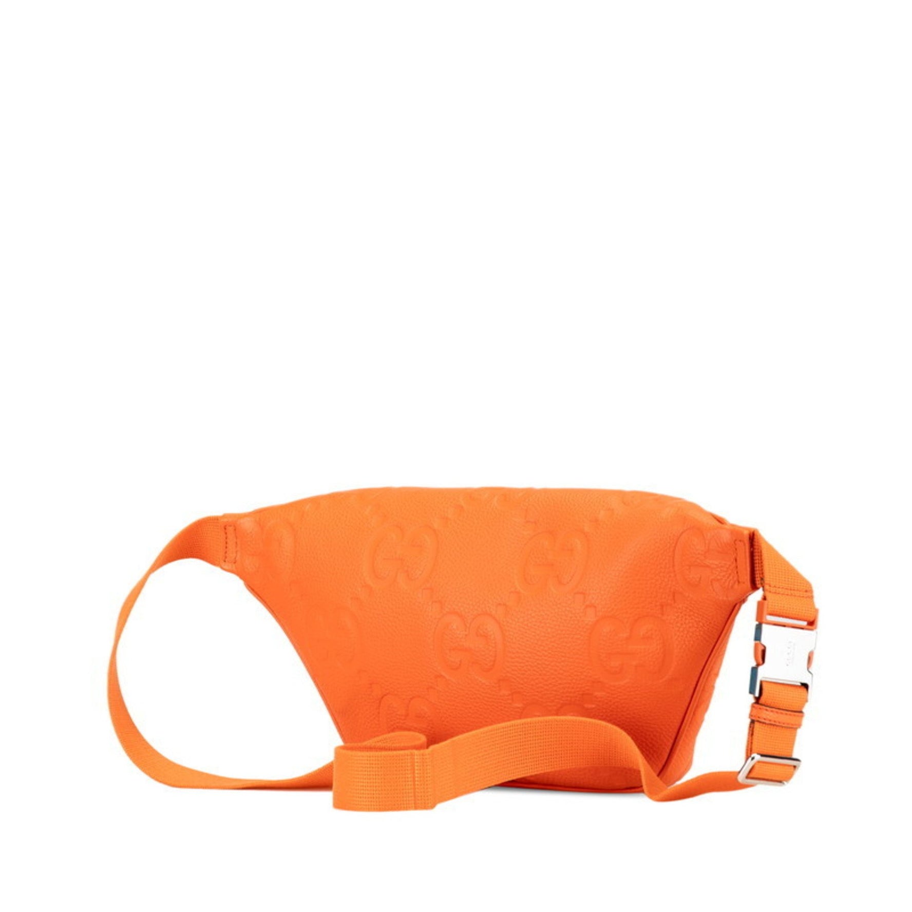 Gucci Jumbo GG Body Bag Waist Orange Leather Women's GUCCI