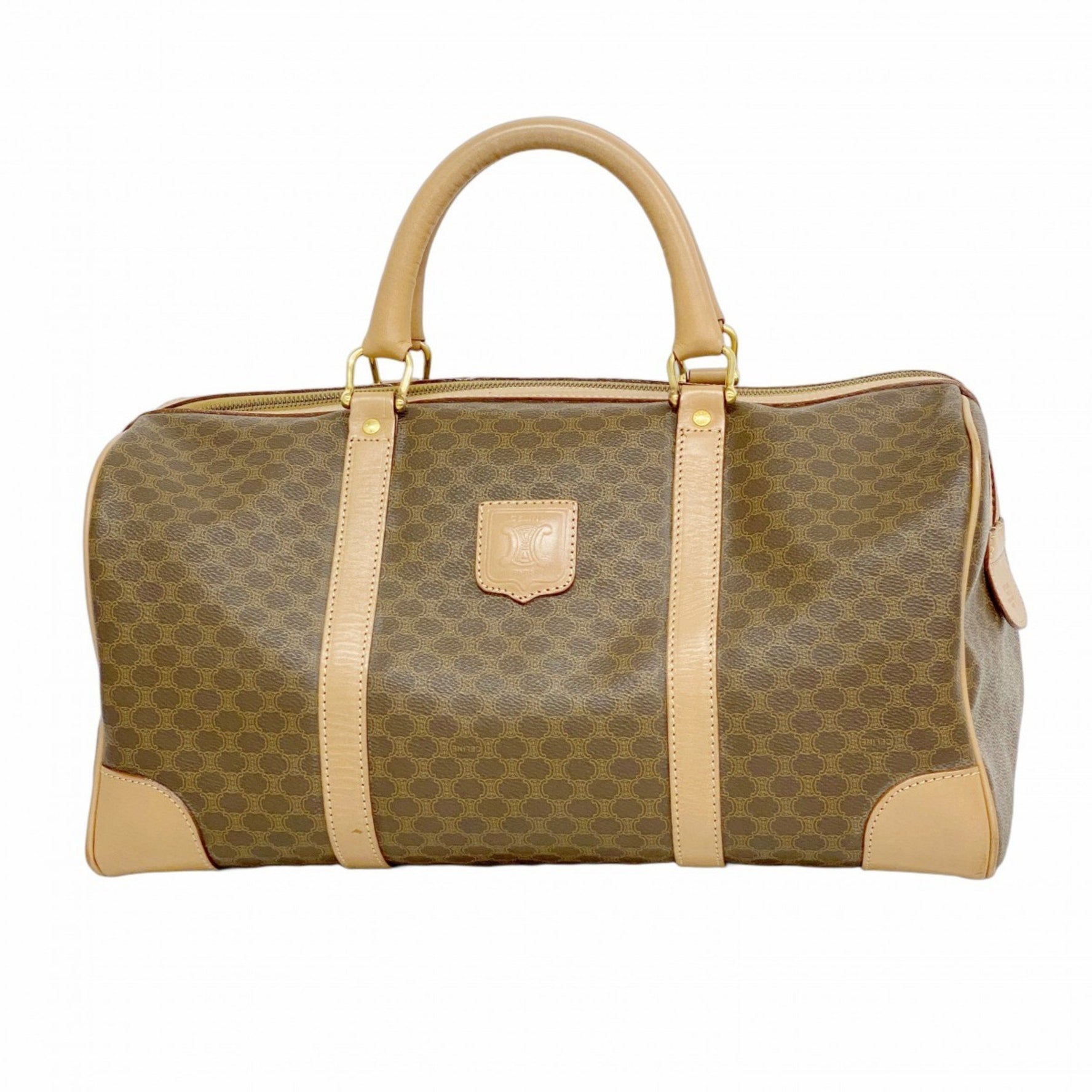 Celine Boston Bag Macadam Brown for Men and Women