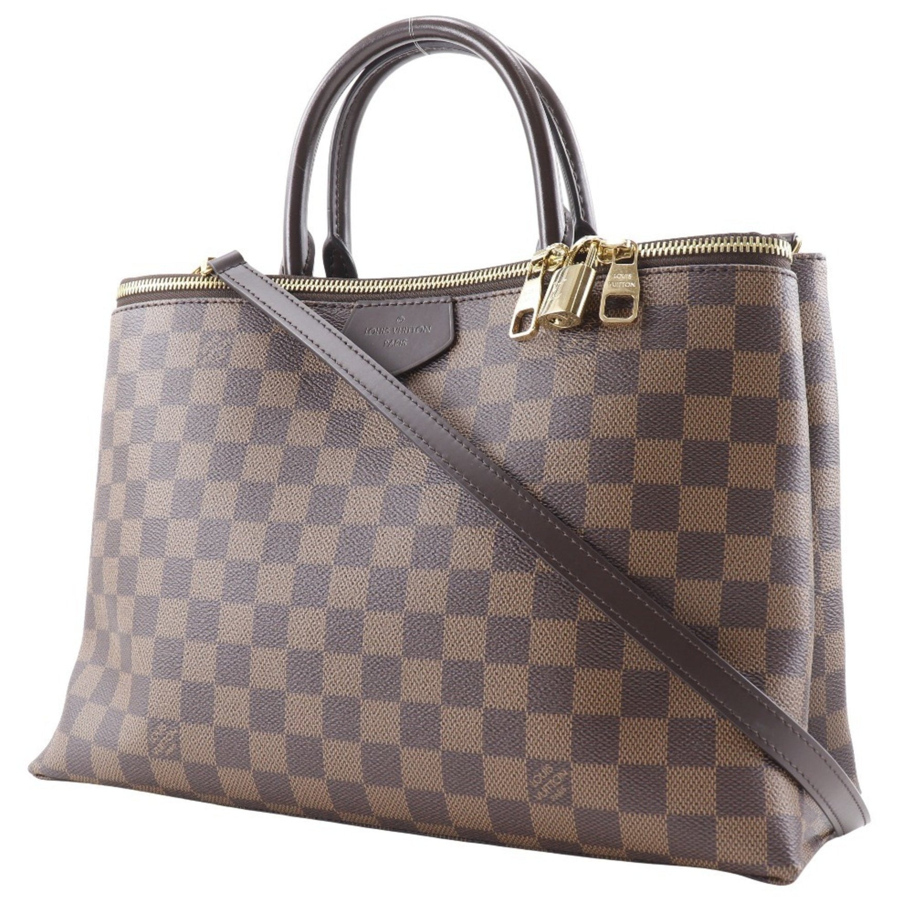 Louis Vuitton Brompton Handbag Shoulder Damier Canvas 2016