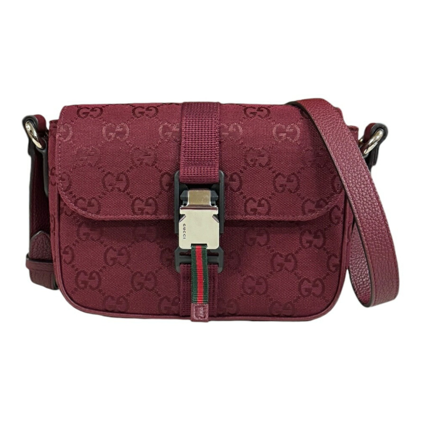 Gucci Shoulder Bag GG Canvas Red Men's GUCCI