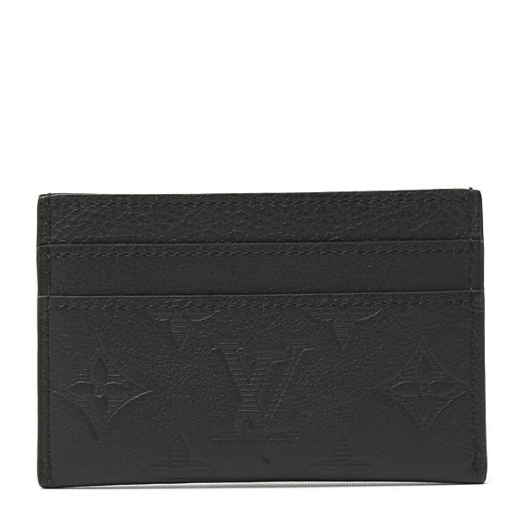 Louis Vuitton Monogram Shadow Porte Carte Double Card Case in
