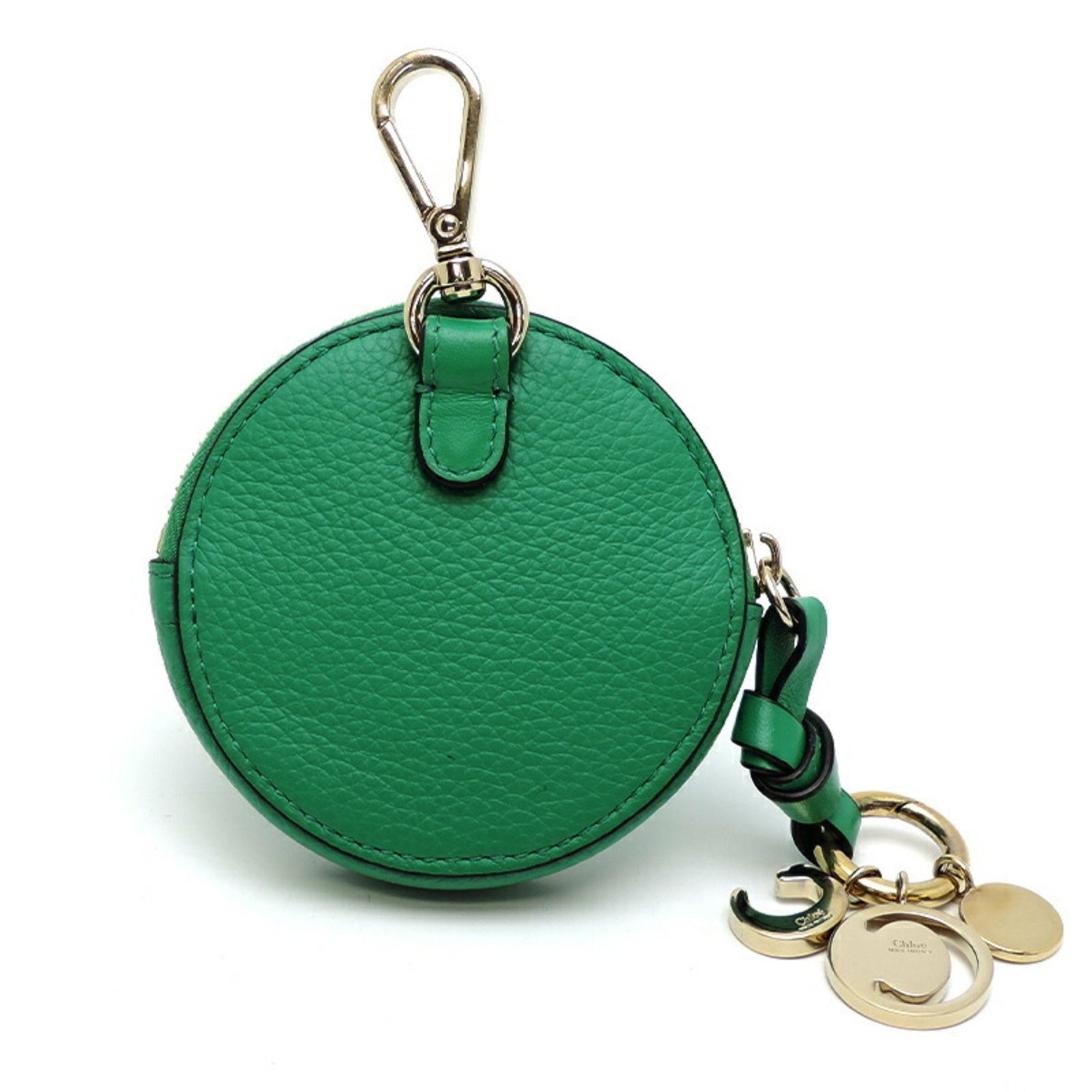 Chloé Chloe Alphabet Small Coin Purse Case Leather