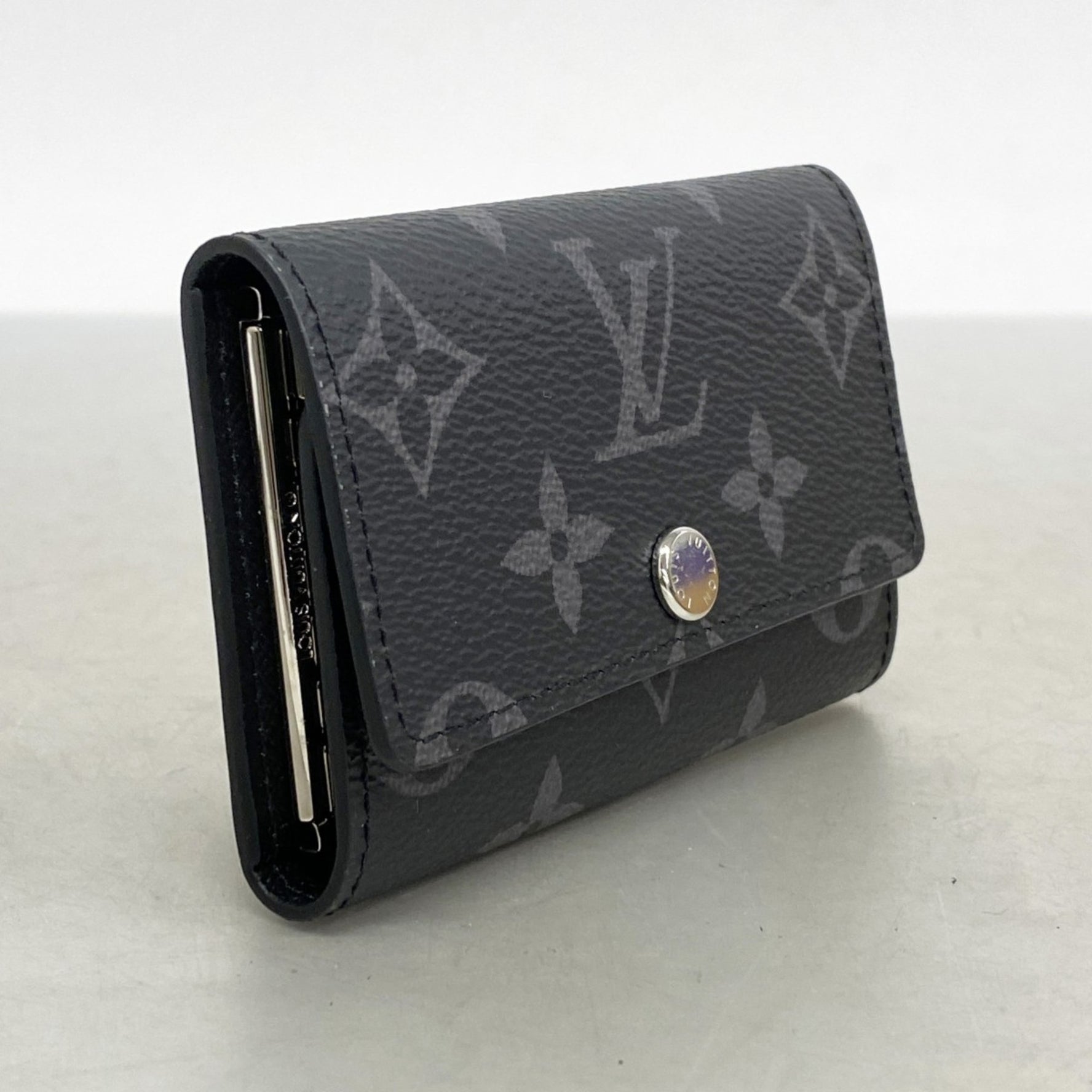 Louis Vuitton Monogram Eclipse Multicle 6 Key Case Black/Grey
