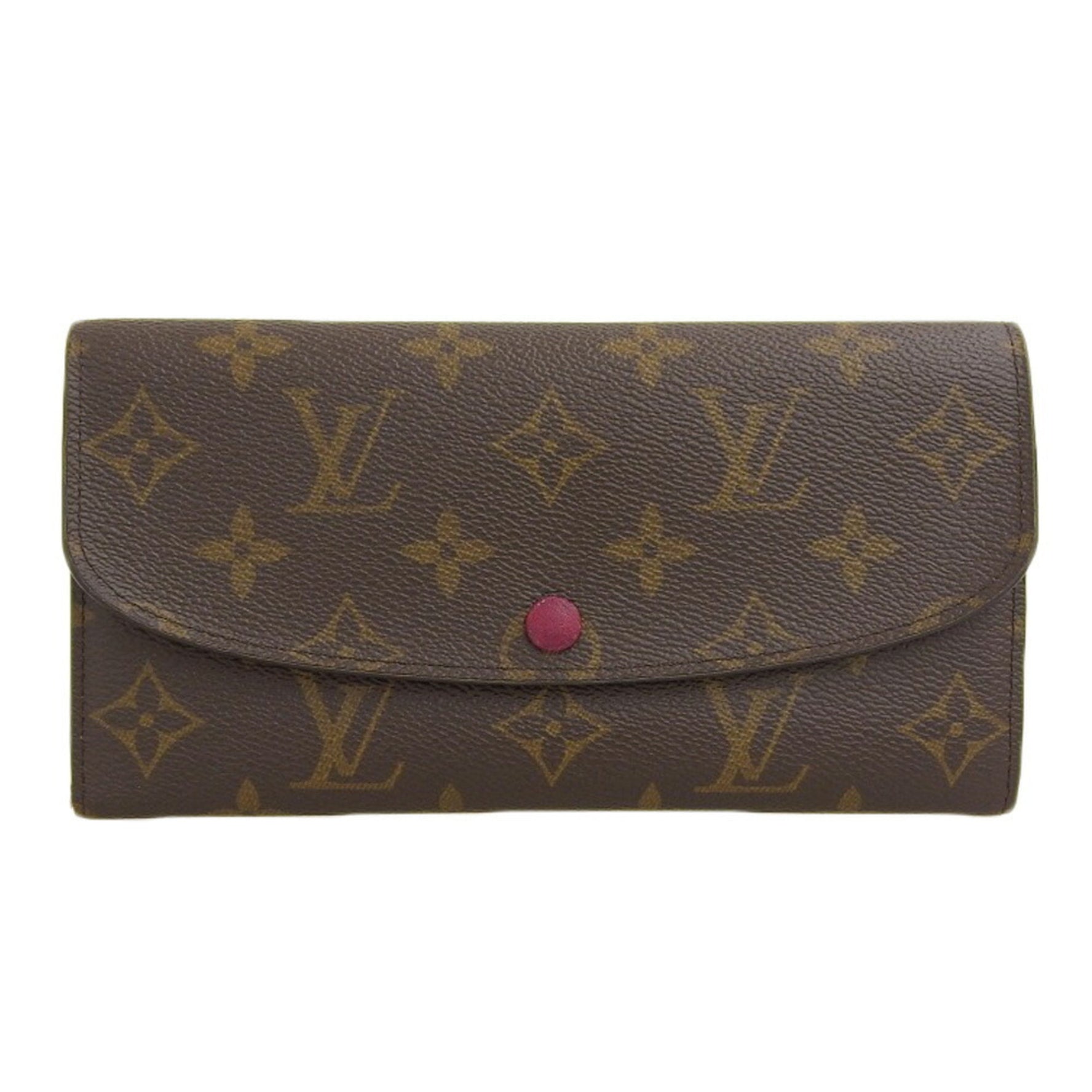 Louis Vuitton Monogram Portefeuille Emily Long Wallet Fuchsia