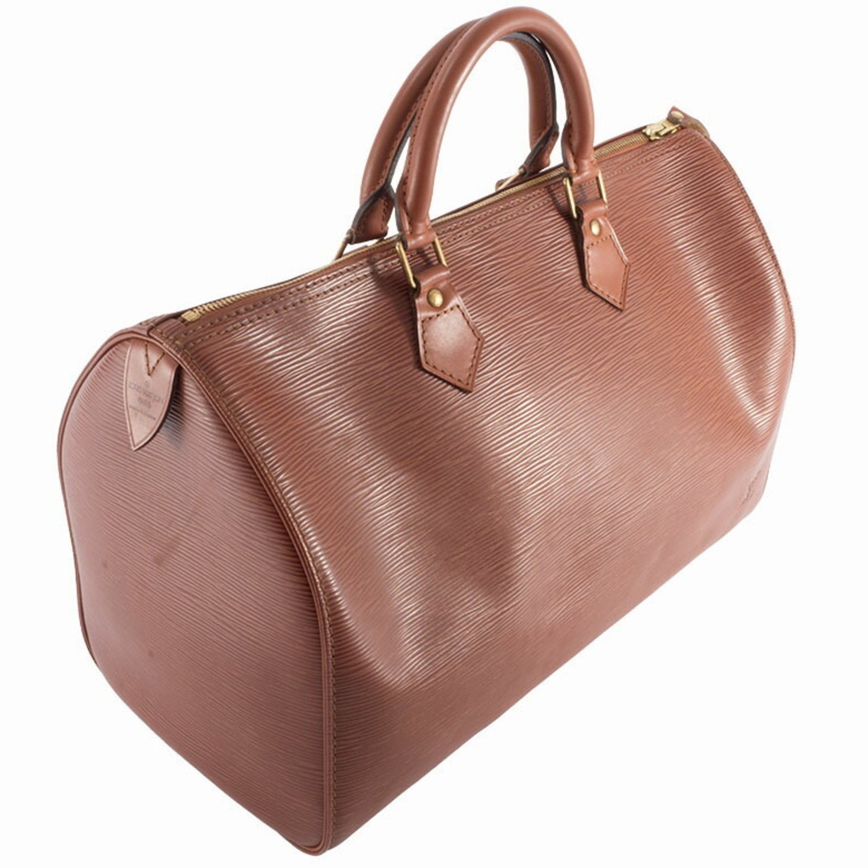 Louis Vuitton Speedy 35 Boston Bag Epi Leather Kenya Brown Women's Handbag LOUIS VUITTON