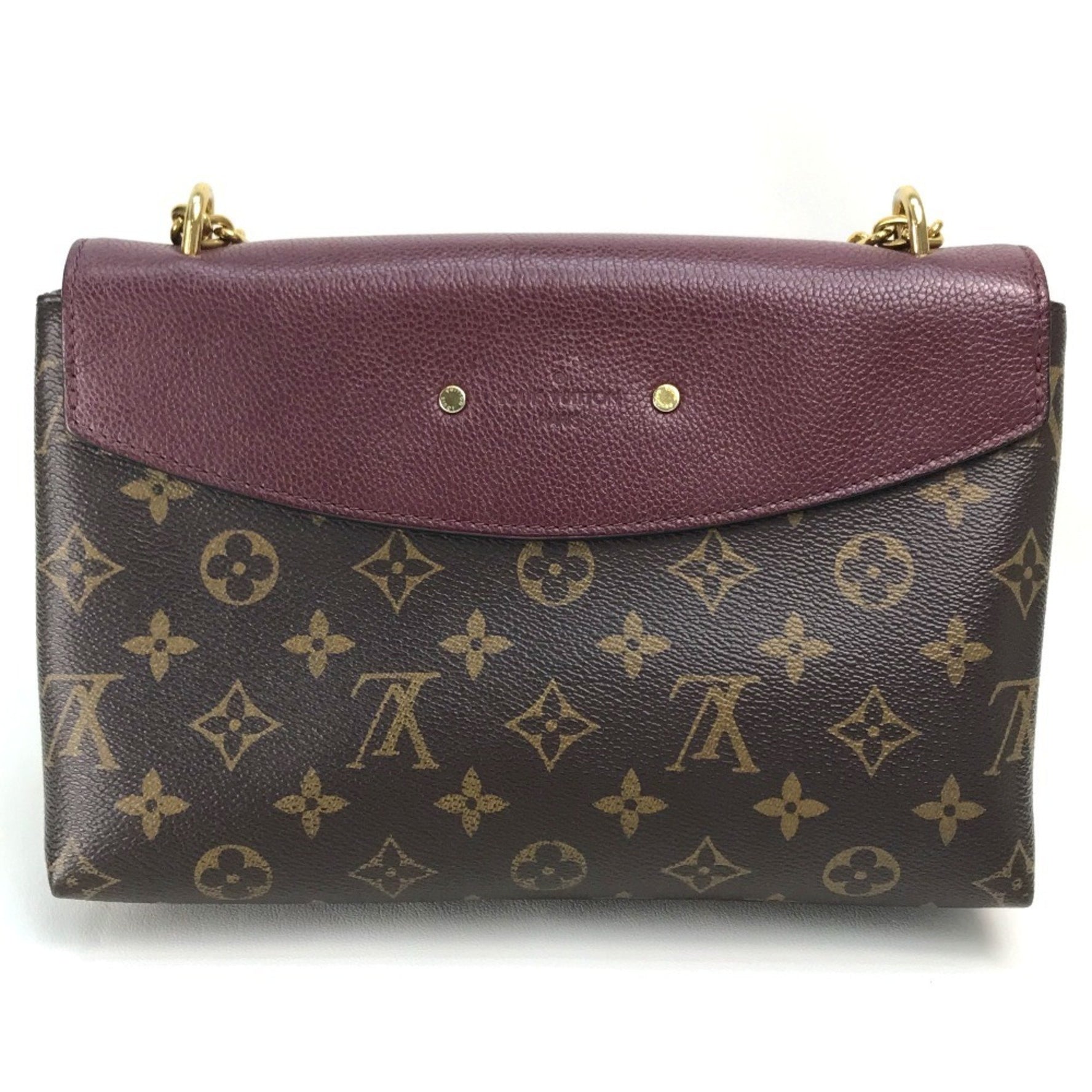 Louis Vuitton Monogram Saint-Placide One-Shoulder Shoulder Bag in Canvas/Leather, Bordeaux Brown