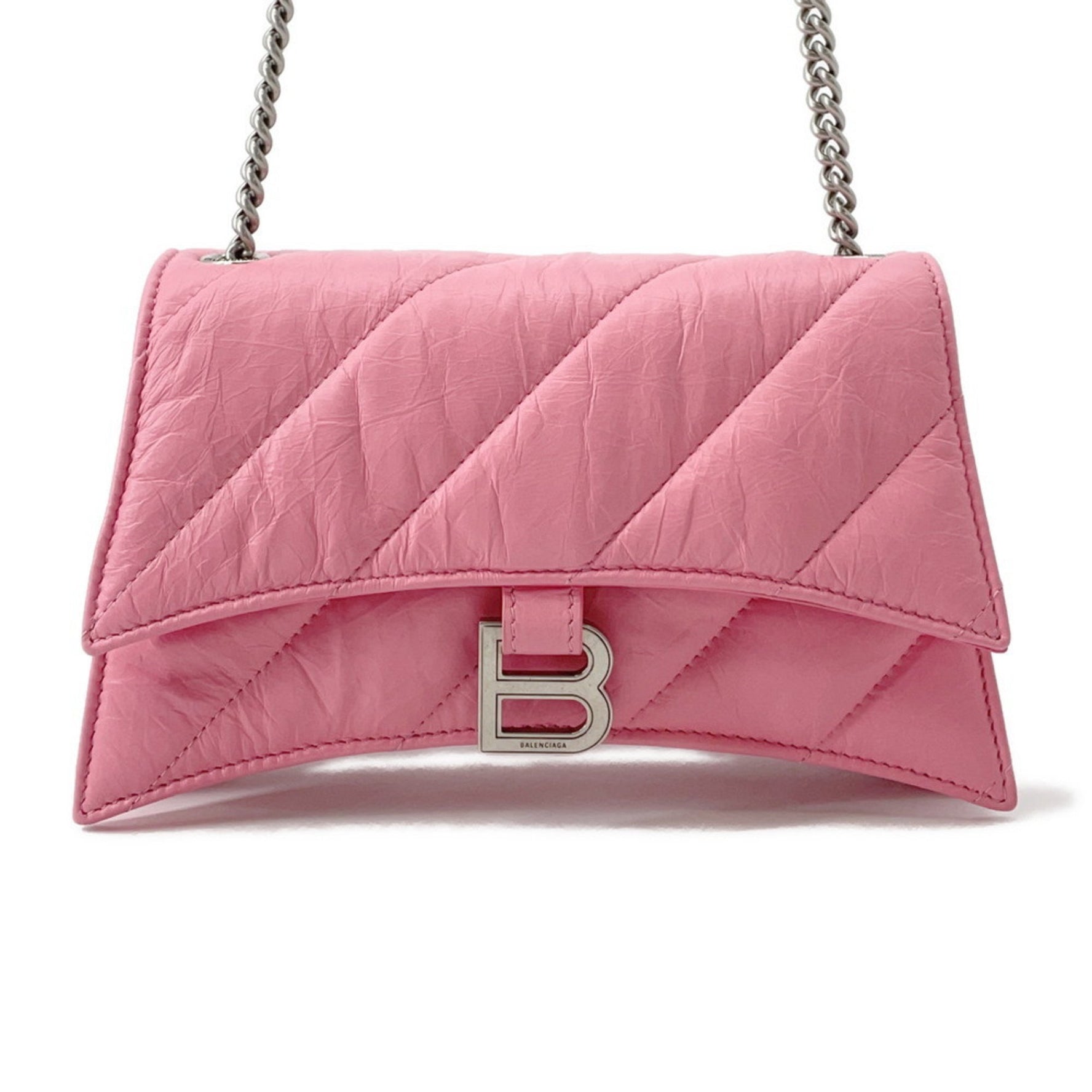 Balenciaga Chain Shoulder Bag in Crushed XS Leather BALENCIAGA
