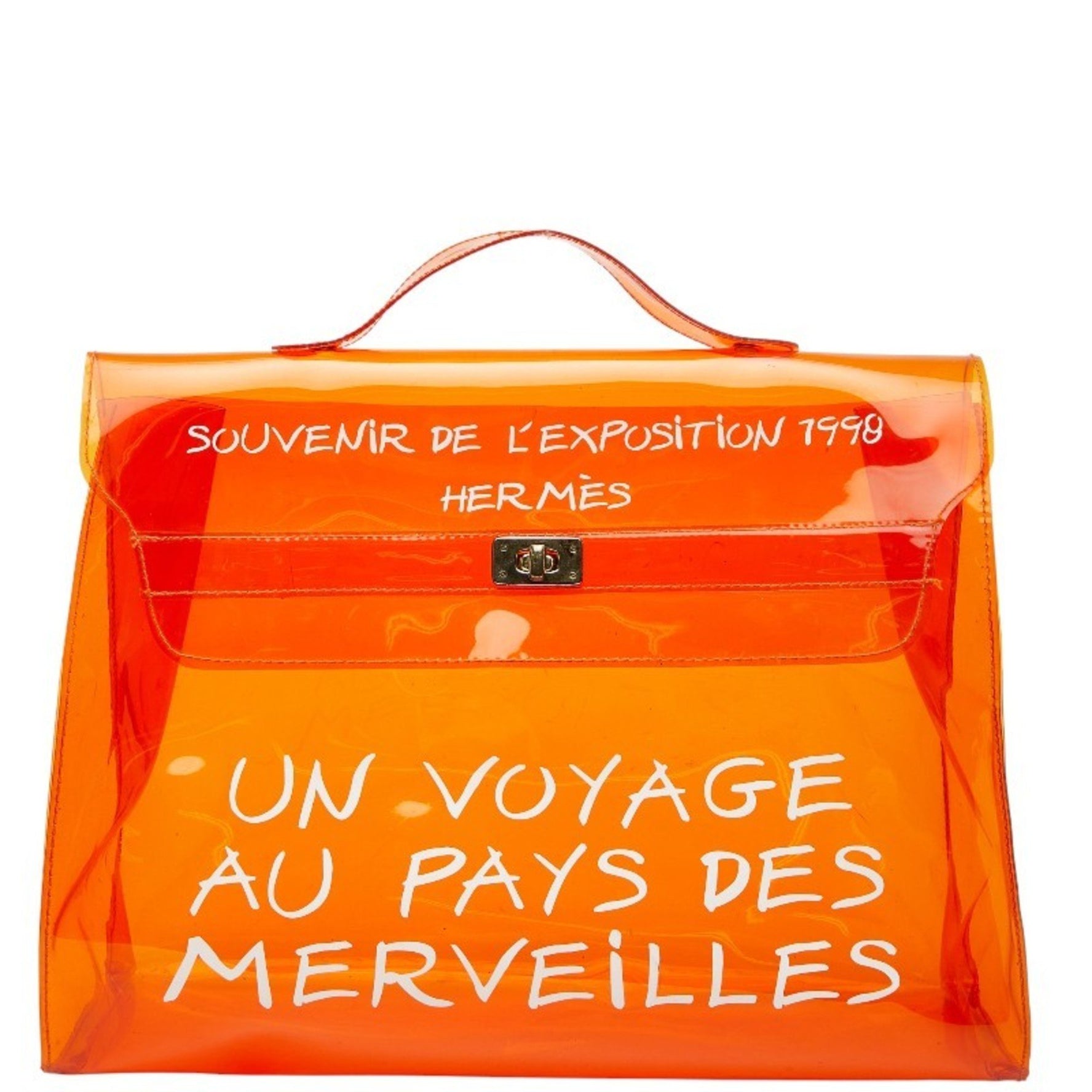 Hermès Vinyl Kelly "Journey to Wonderland" Exhibition Handbag Tote Bag HERMES