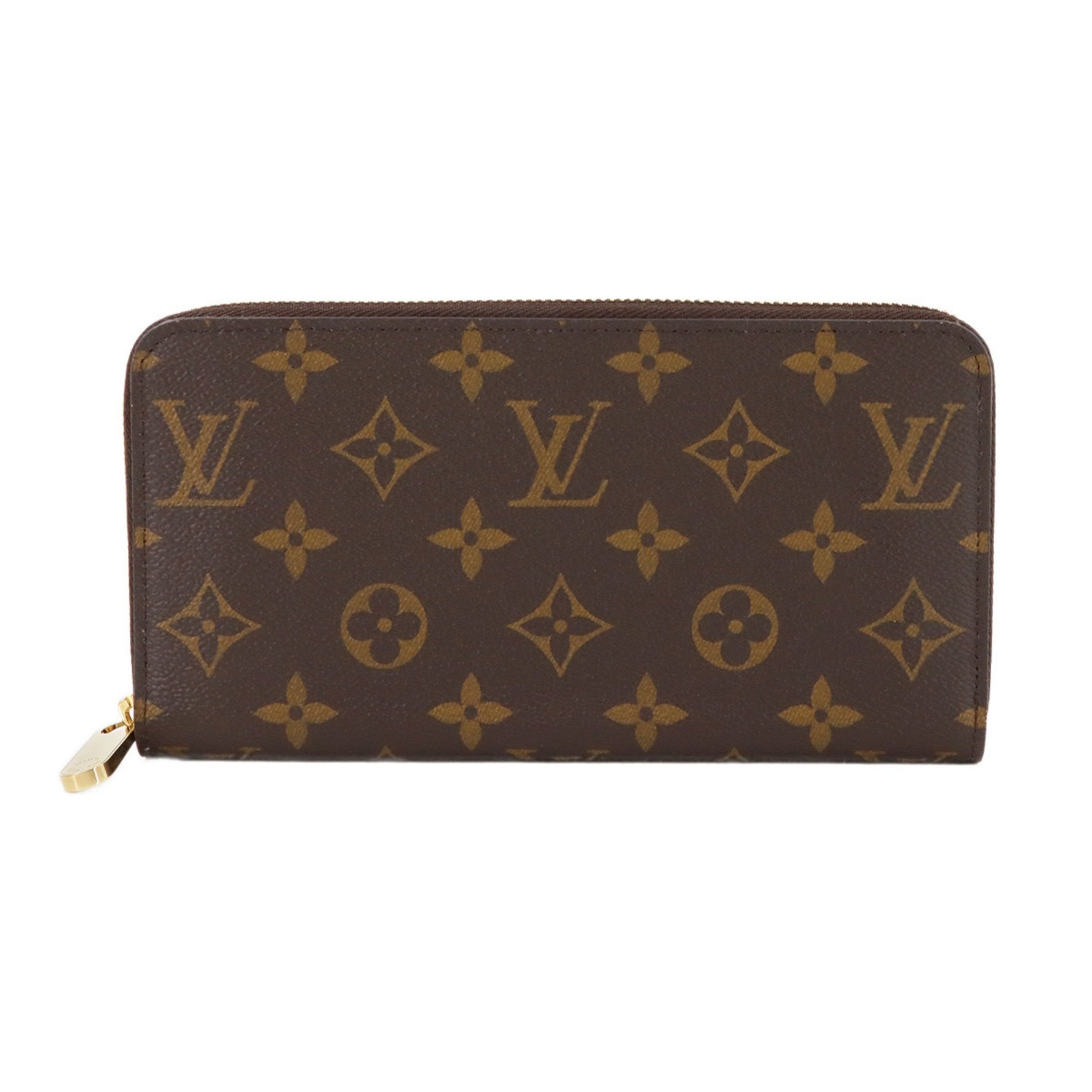 Louis Vuitton Monogram Zippy Wallet Round Long Coquelicot RFID