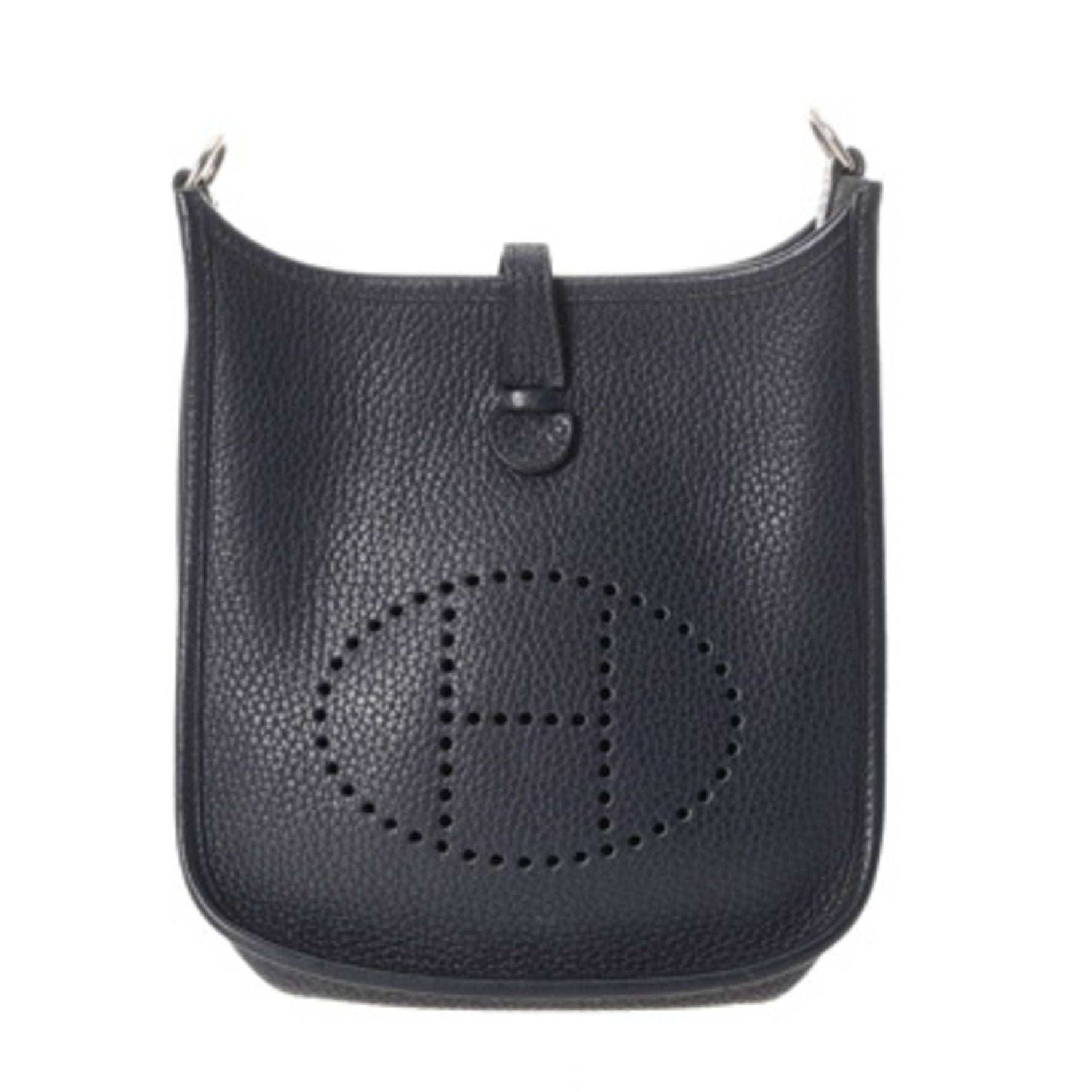HERMES Evelyn TPM Rocabar Bleu Nuit C Stamp (circa 2018) Taurillon Clemence Shoulder Bag