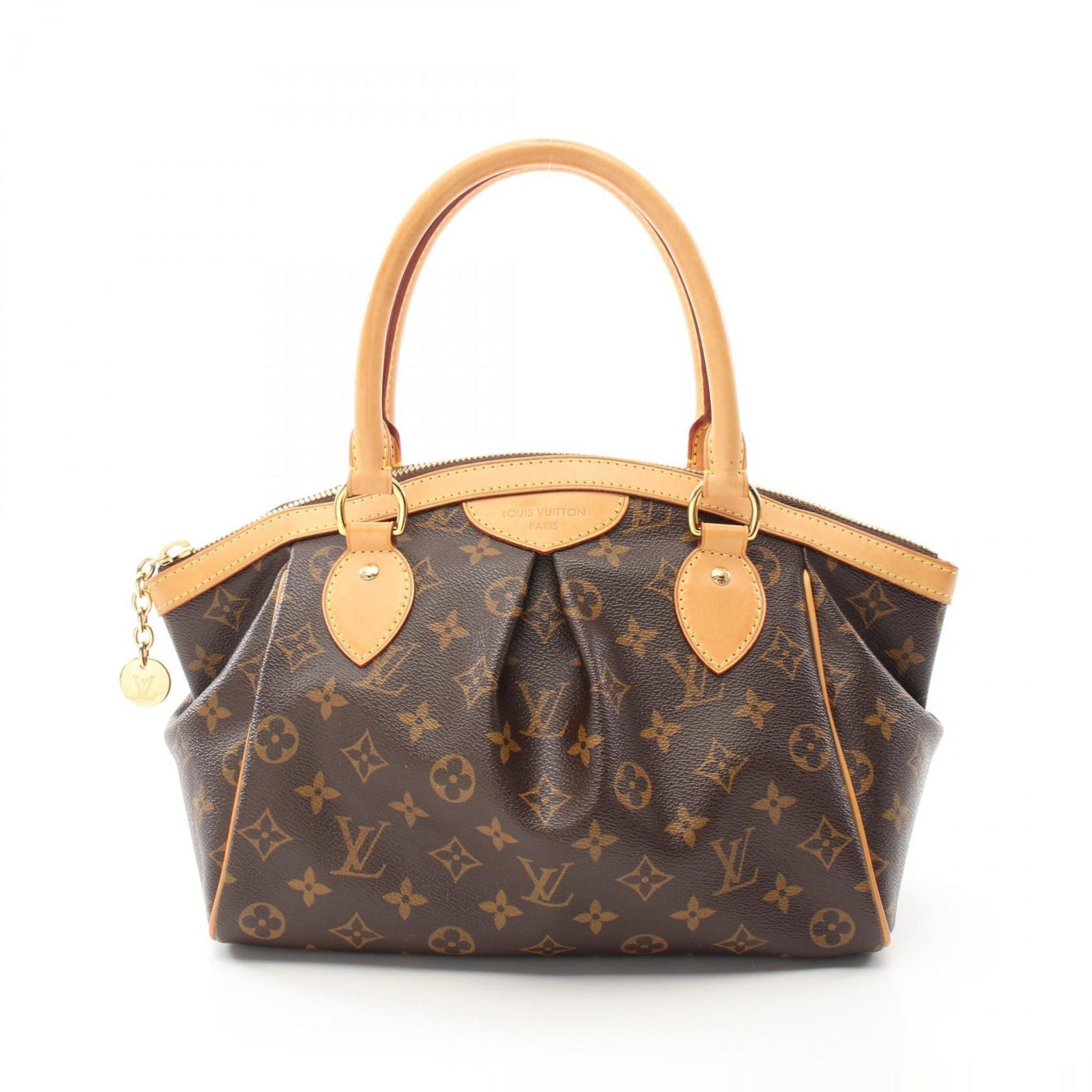 LOUIS VUITTON Tivoli PM Handbag Bag Coated Canvas Leather Monogram Women's Brown M40143