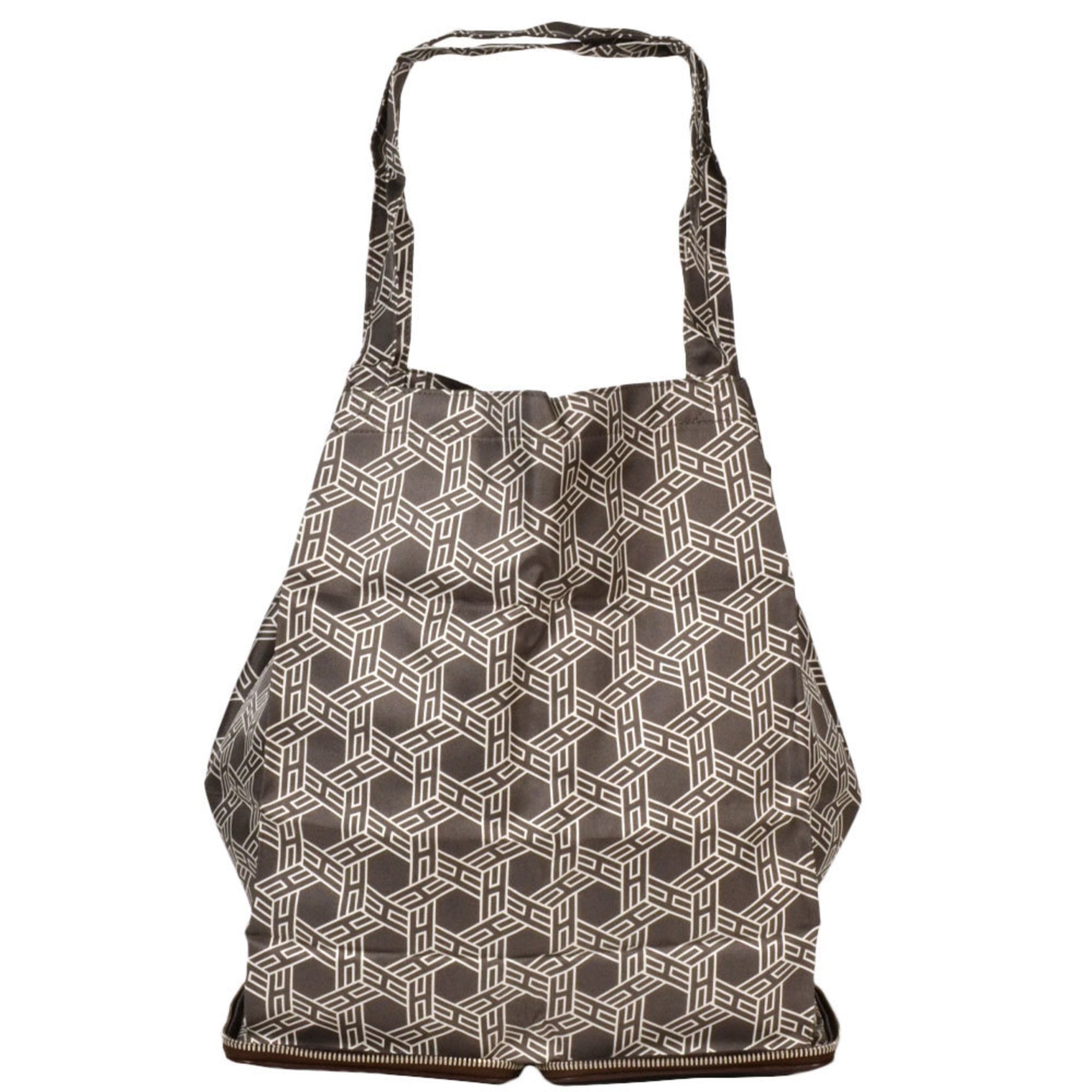 Hermes Silky Pop Eco Bag Dark Brown H Buffle Skipper Silk