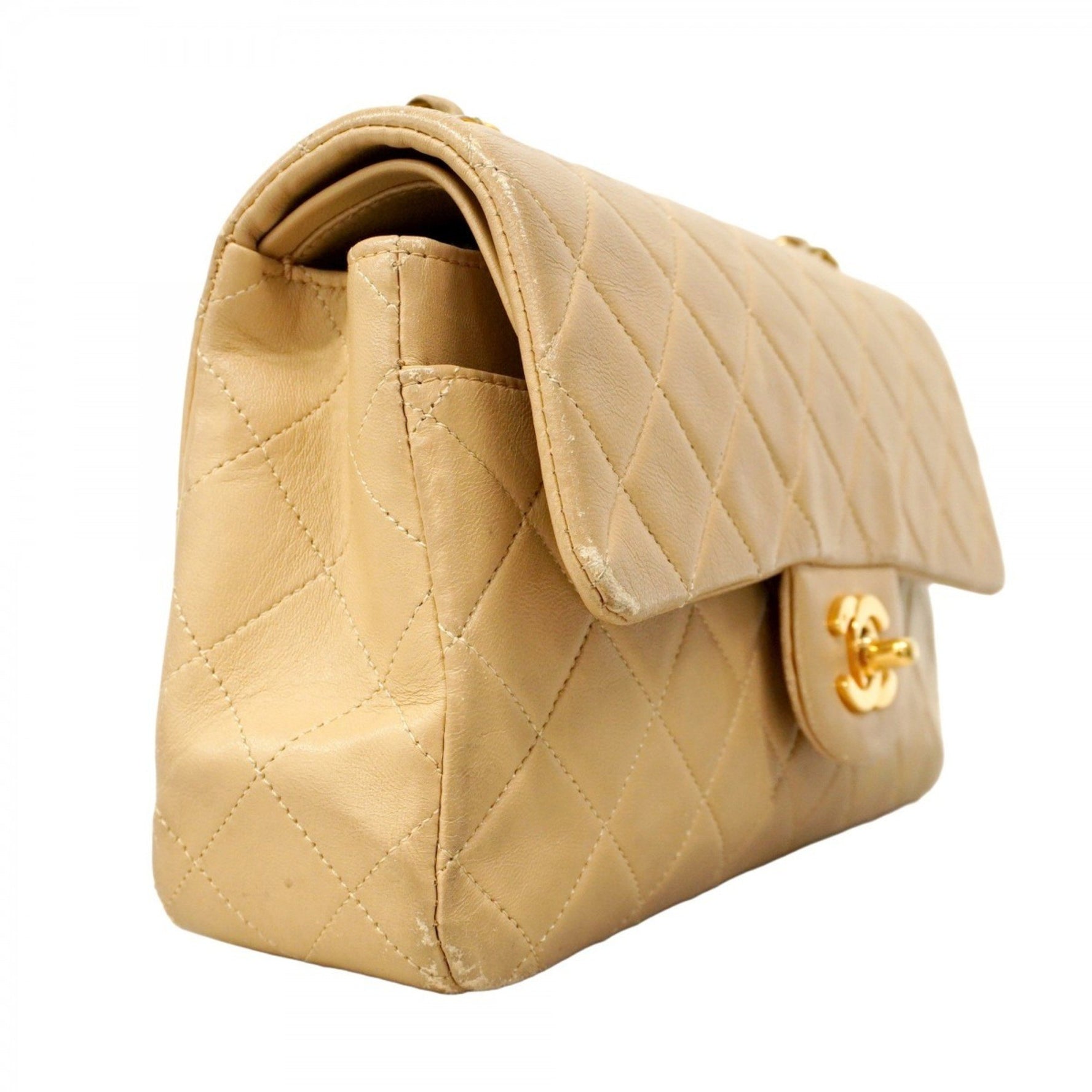 Chanel Matelasse Shoulder Bag with Double Flap and Chain, Lambskin