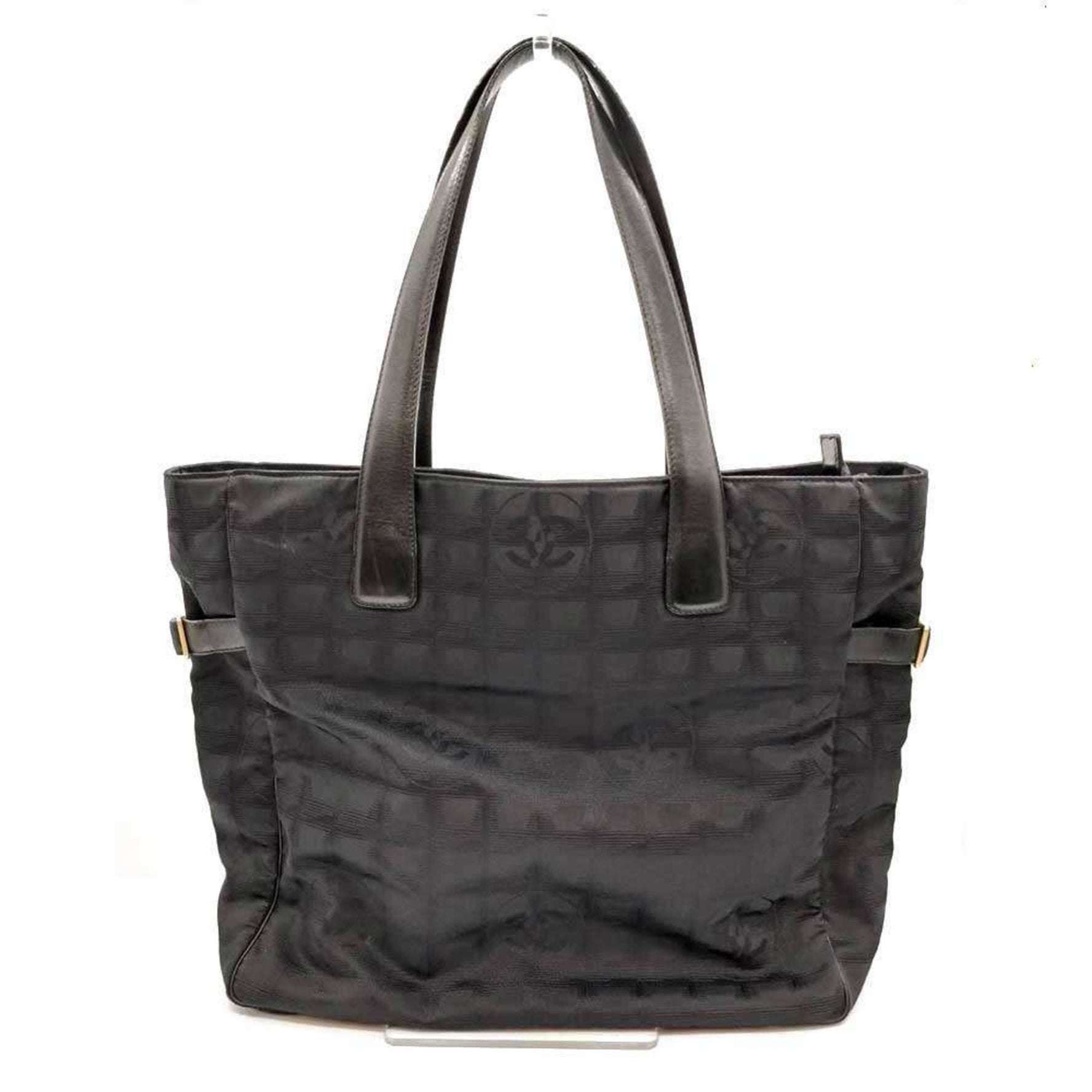 Chanel New Travel Line Tote GM Handbag in Nylon Jacquard